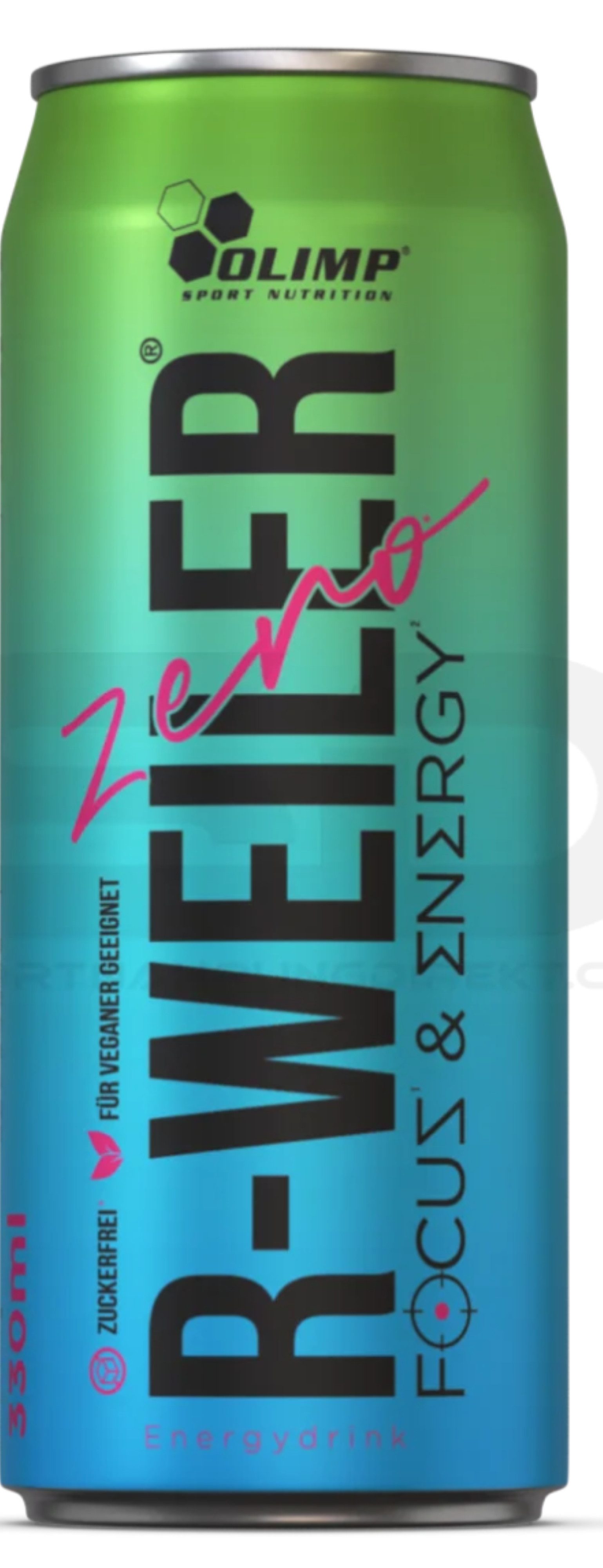 Olimp Sport Nutrition OLIMP® R-WEILER FOCUS Energy Drink Zero 24 x 330ml (0,25 Pfand) Getränk / Dose (330 ml), 24 er Multipack à 24 St., 7920 ml, Mit Grüntee-Extrakt (Matcha) Mit Taurin Mit Magnesium Mit Vitamin B6