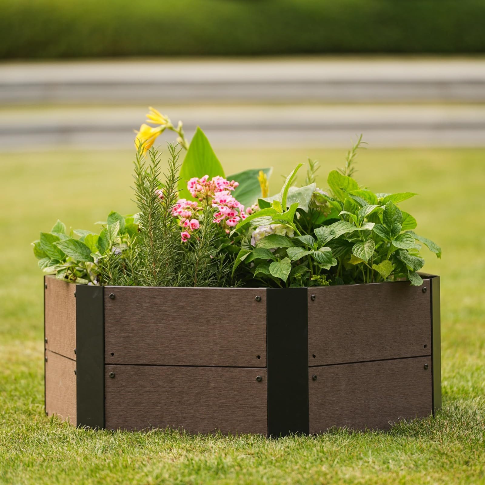 GarveeMore Hochbeet Hochbeet Pflanzenkasten Gartenbeet 80x80x30cm
