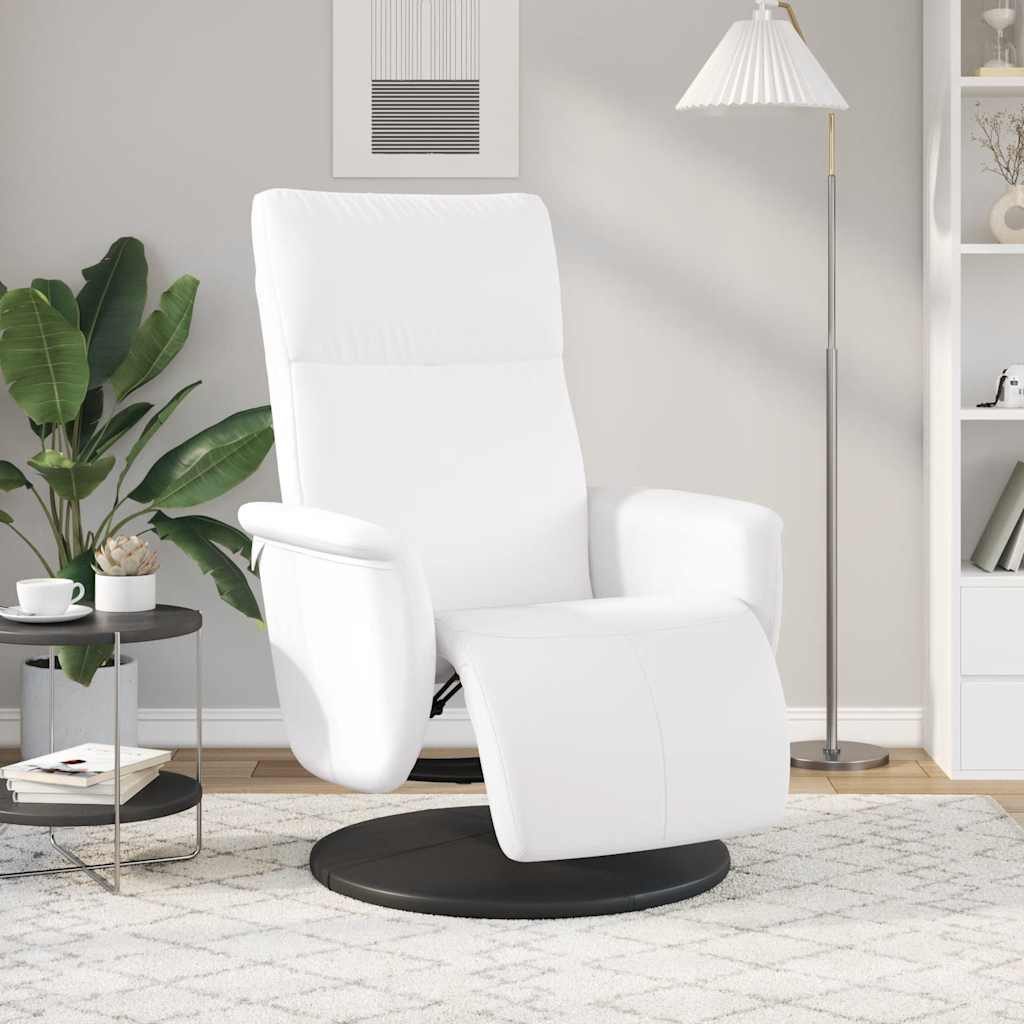 vidaXL Sessel Relaxsessel mit Fußteil Weiß günstig online kaufen