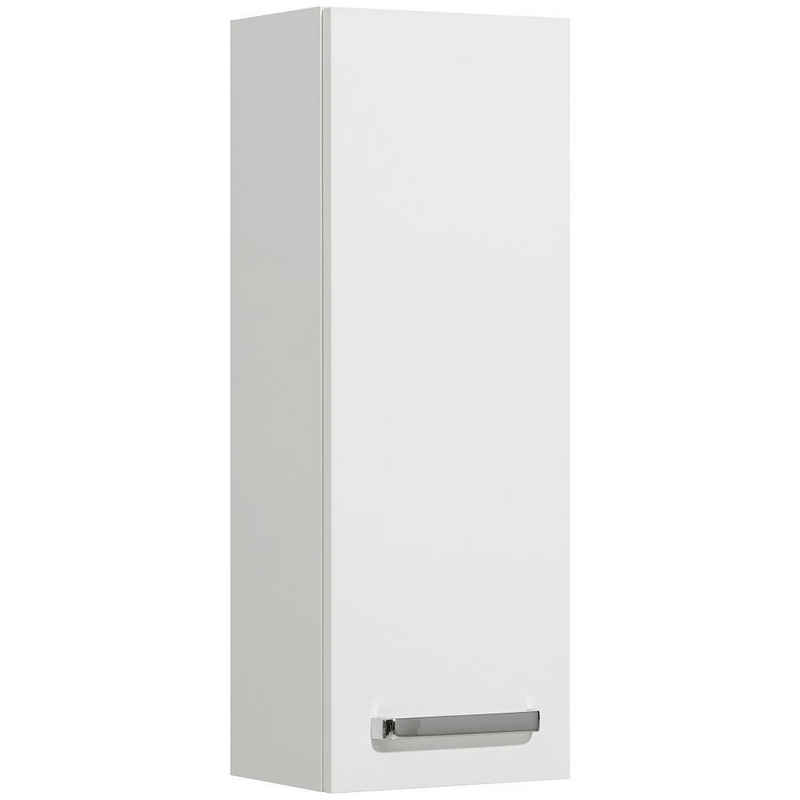 Lomadox Hängeschrank WARSCHAU-66 Badezimmer Wandschrank in weiß glänzend - B/H/T: 25/70/20cm