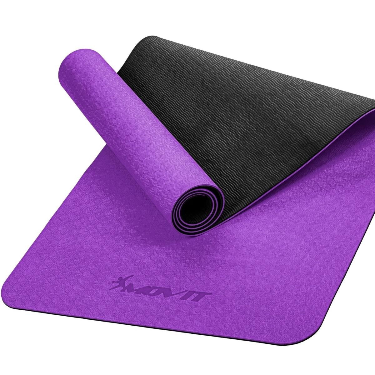 Yogamatte Sportmatte 6mm Yogamatte Fitnessmatte Gymnastikmatte TPE Rutschfest