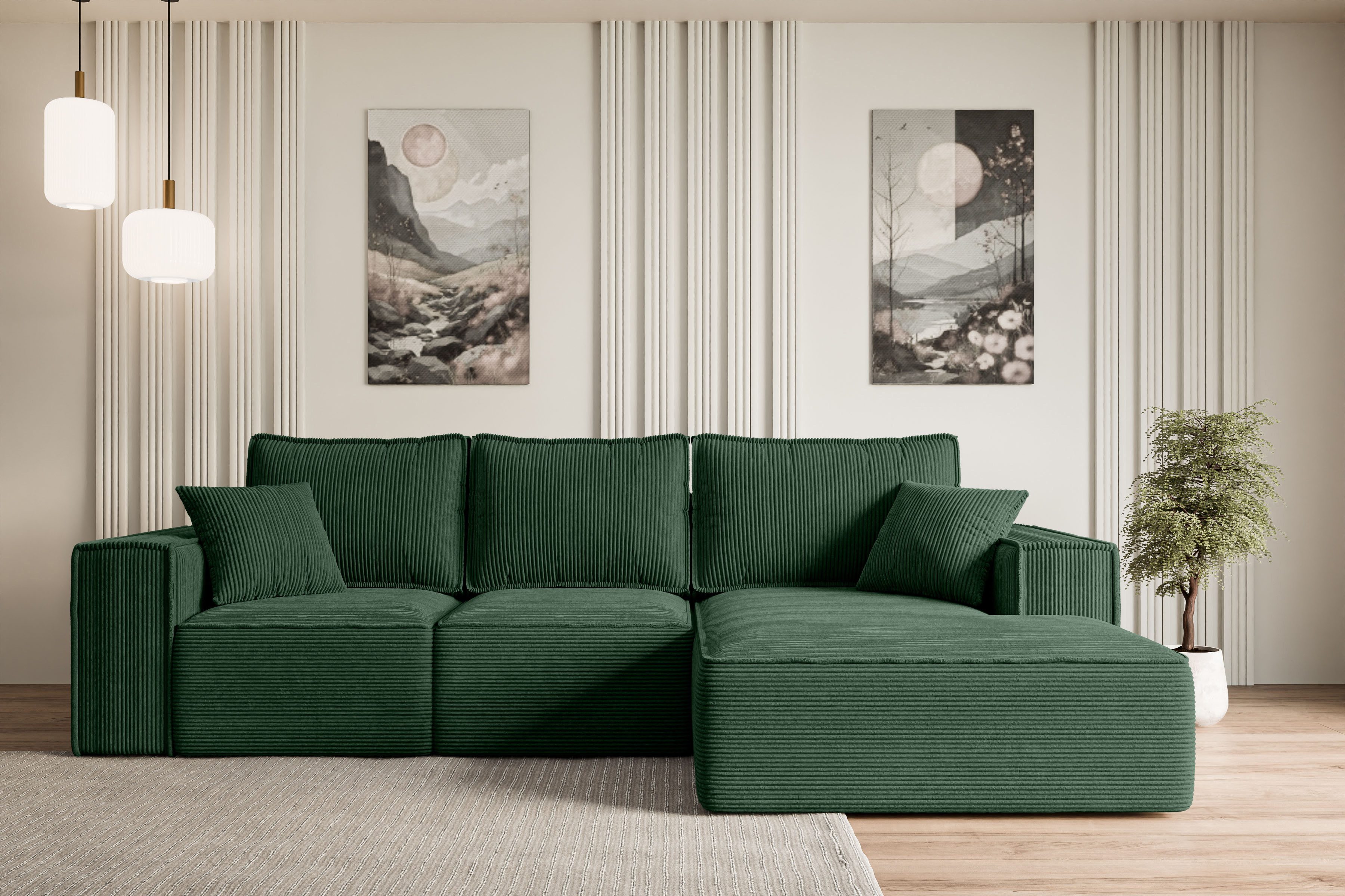 ALTDECOR Ecksofa SERRA-L-S, Couch mit Schlaffunktion, günstig online kaufen