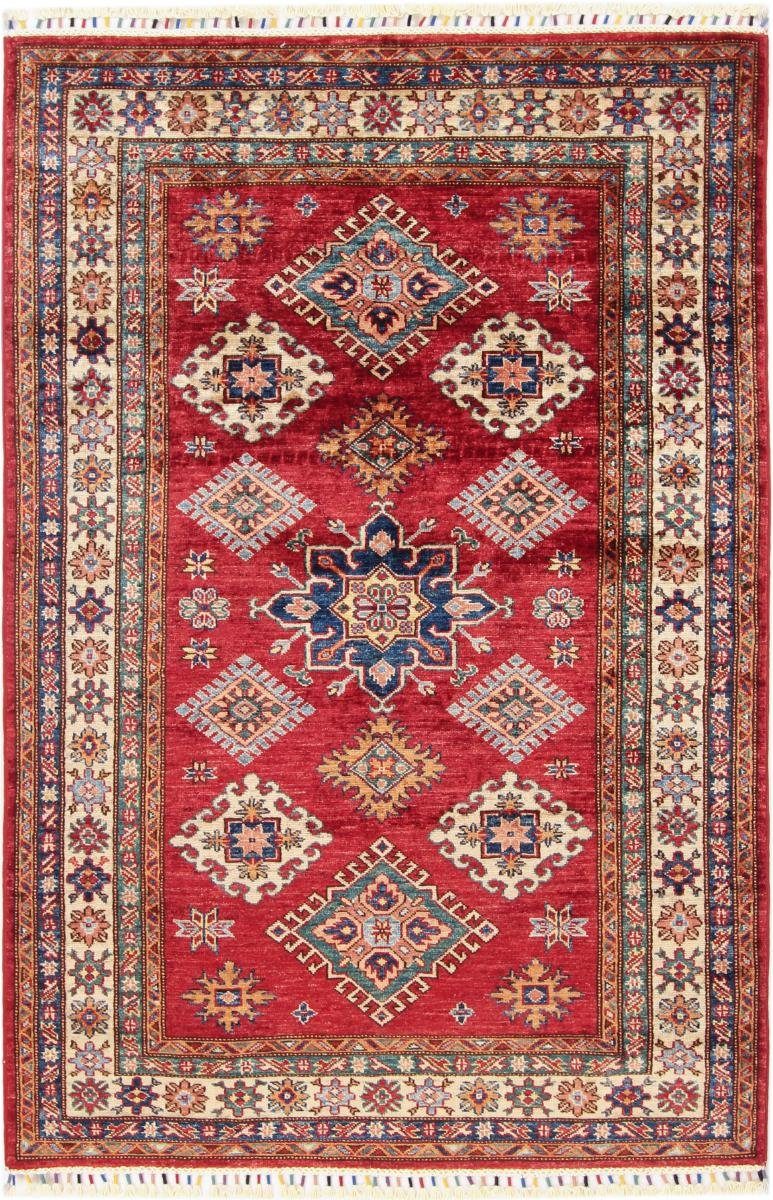 Orientteppich Kazak 124x187 Handgeknüpfter Orientteppich, Nain Trading, rechteckig, Höhe: 5 mm