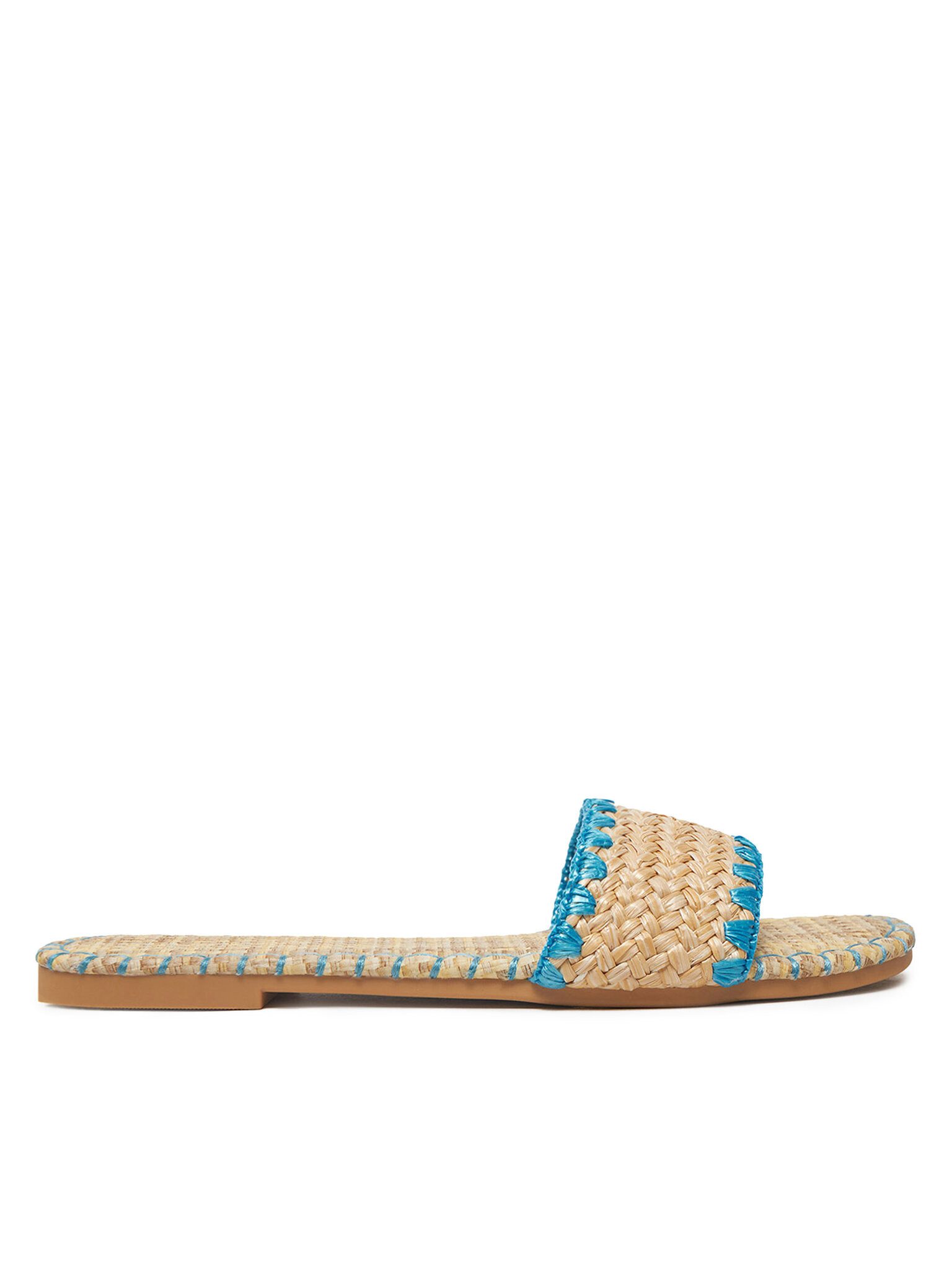 DeeZee Deezee Damen-Flip-Flops Beige, Blau BP6097-5 Badepantolette
