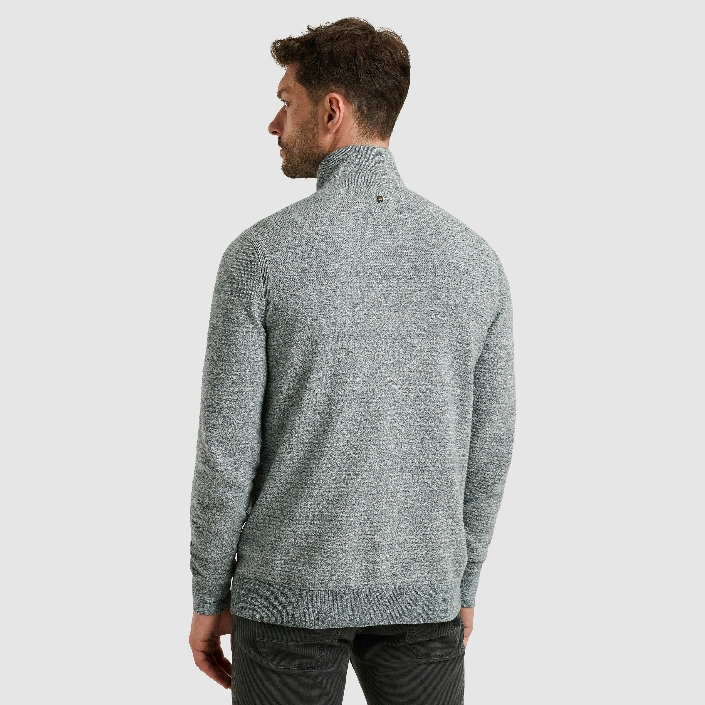 PME LEGEND Troyer mit Struktur-Muster und Logo-Badge – Bild 5 von 5
