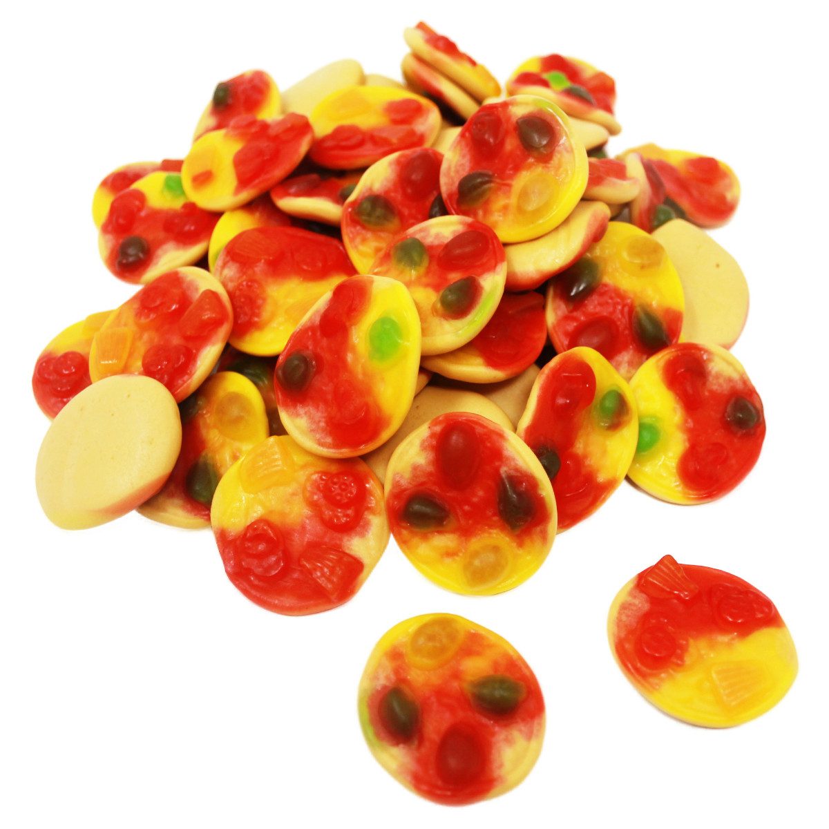 TROLLI Süßigkeit, Trolli Mini Pizza Fruchtgummi klein rund süß glutenfrei 1000g