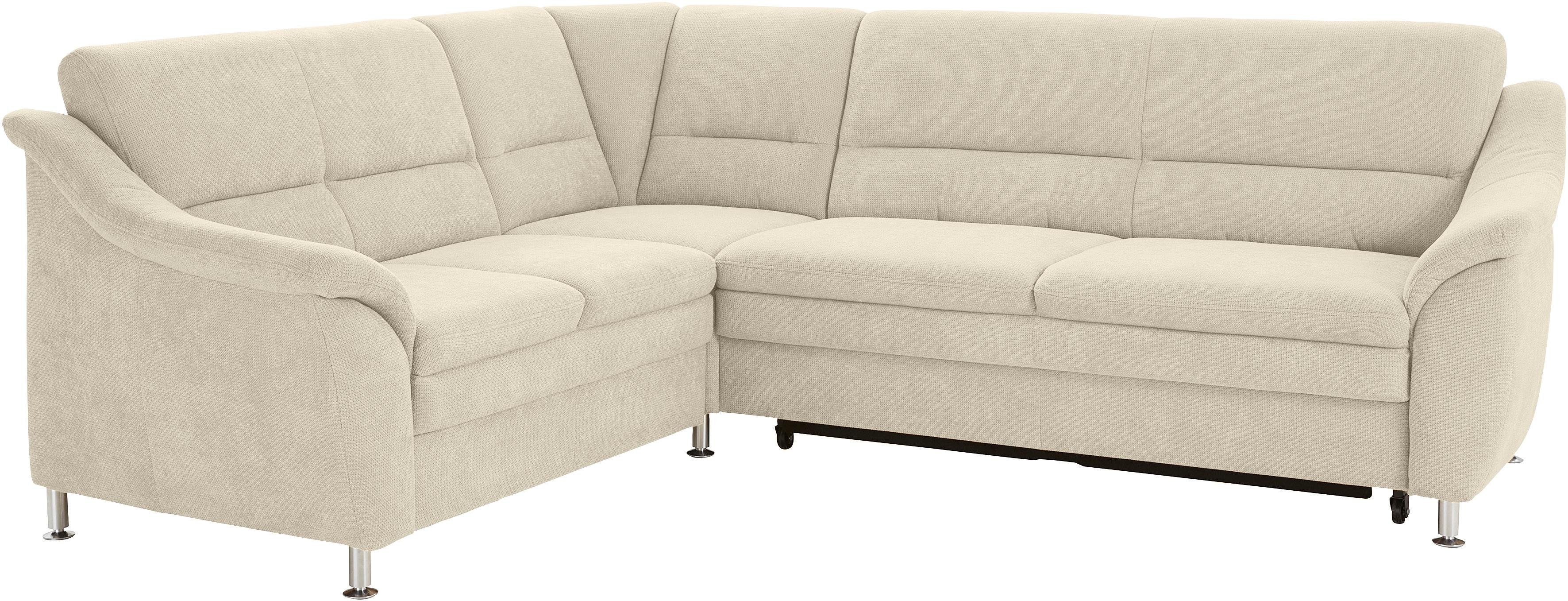sit&more Ecksofa Cardoso L-Form, mit Federkern, wahlweise mit Schlaffunktion und Schubkasten