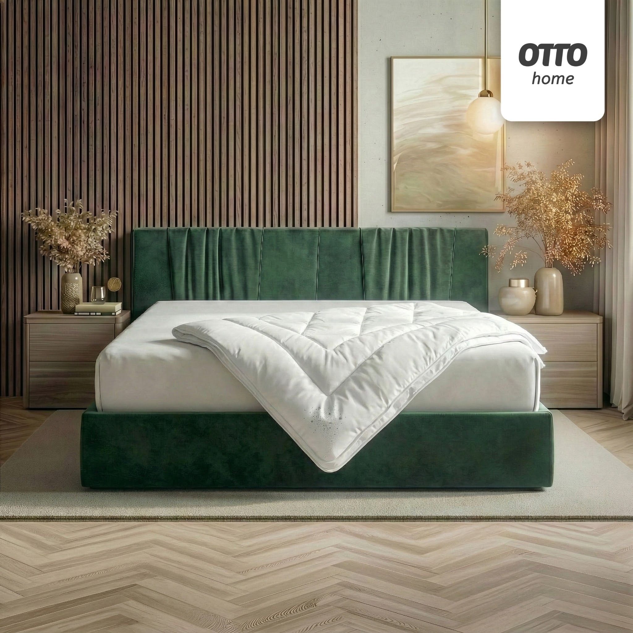 OTTO home Microfaserbettdecke Baca, Bettdecke 135x200 cm, 155x220 cm und weitere Größen, Füllung: aus hochwertiger 6D-Hohlfaser, Bezug: Polyester, Bettdecken, Sommer, Winter, 4-Jahreszeiten, Decke