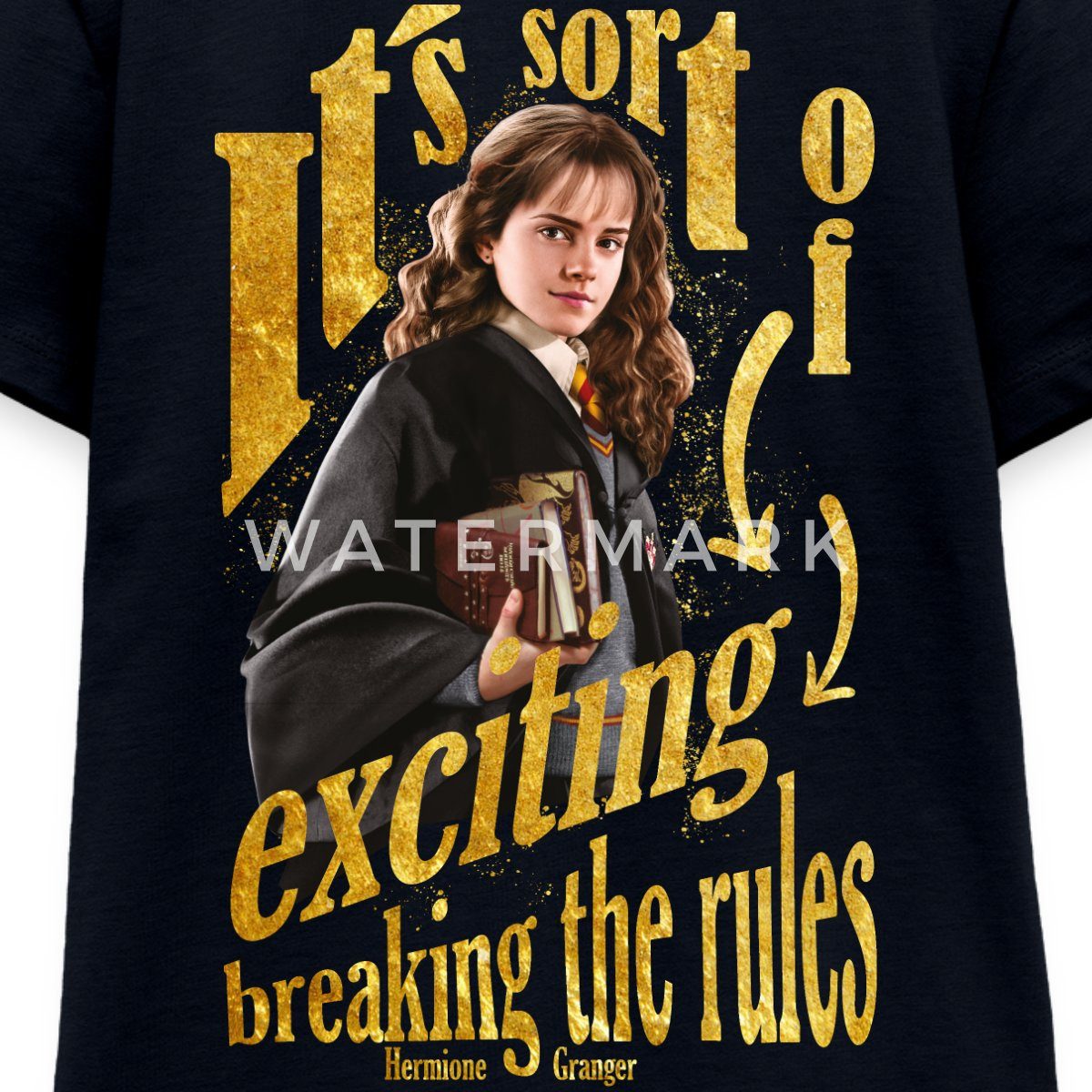 Spreadshirt T-Shirt Harry Potter Hermine Spruch Regeln Brechen Teenager Premium T-Shirt (1-tlg)