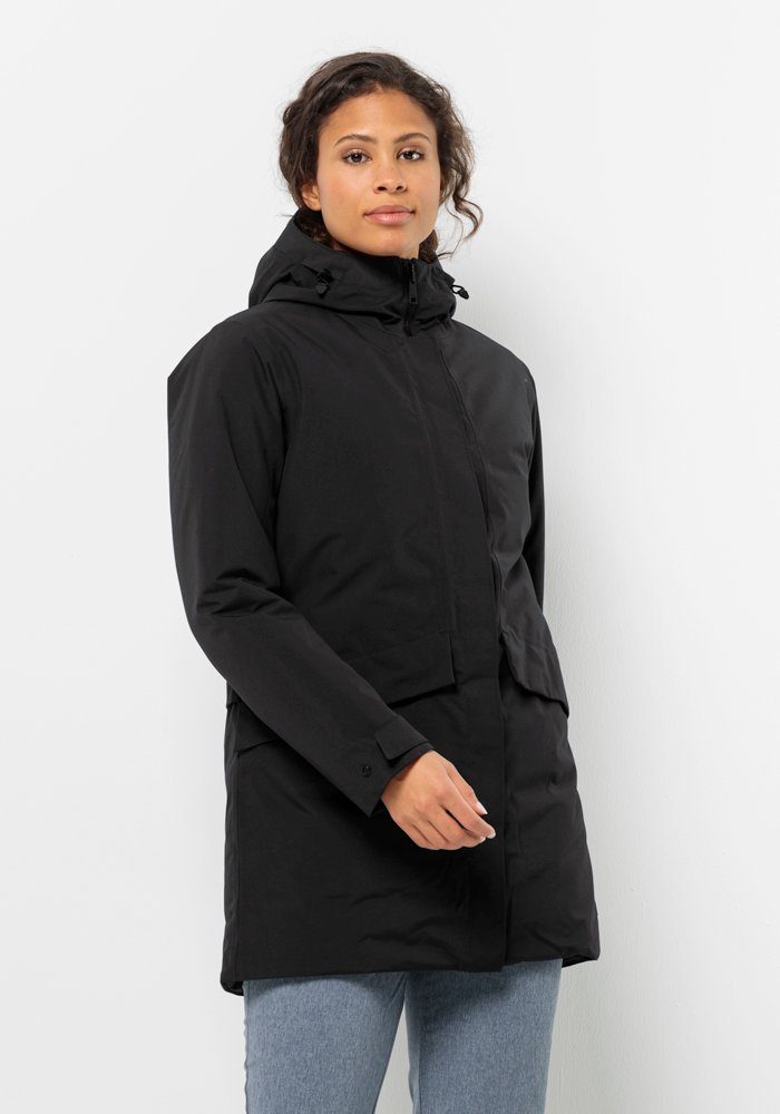 Jack Wolfskin Funktionsmantel TEMPELHOF COAT W black