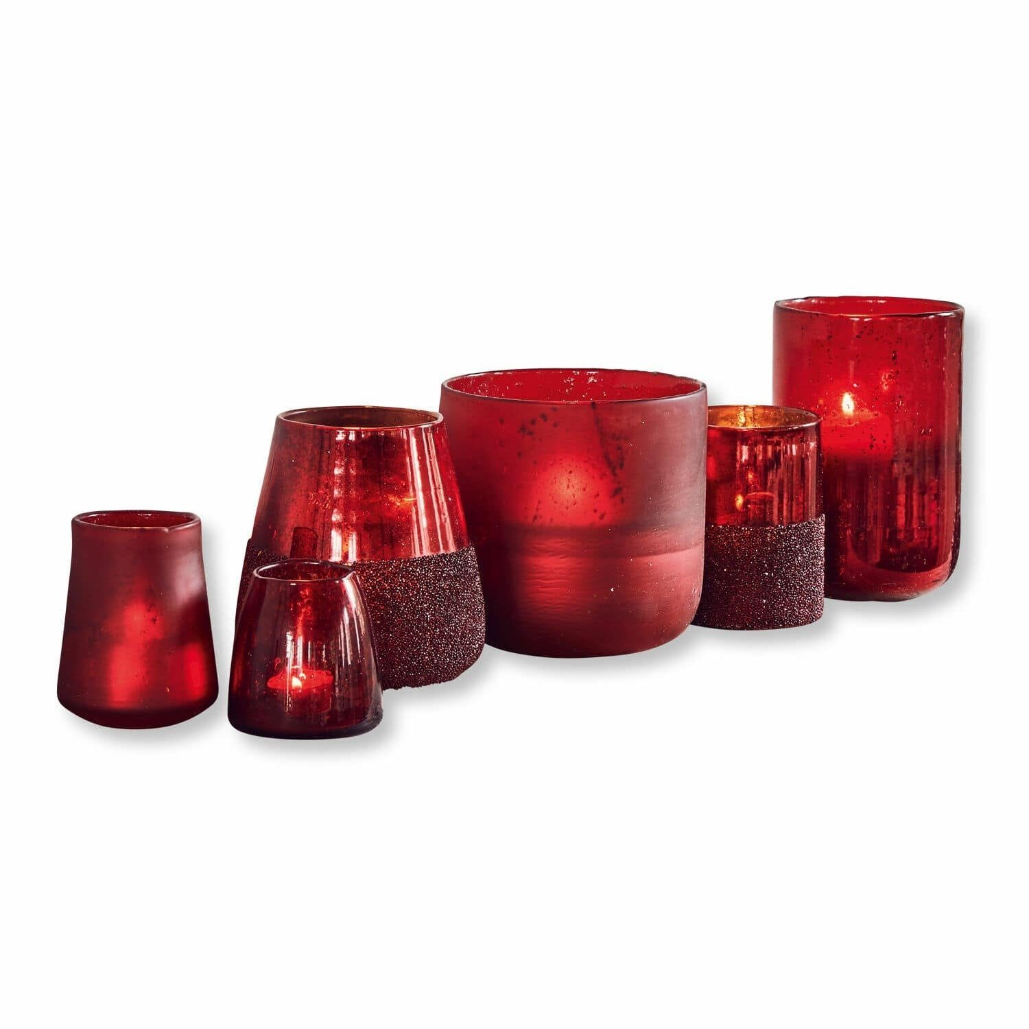 Windlicht Windlicht 6er Set Paro rot