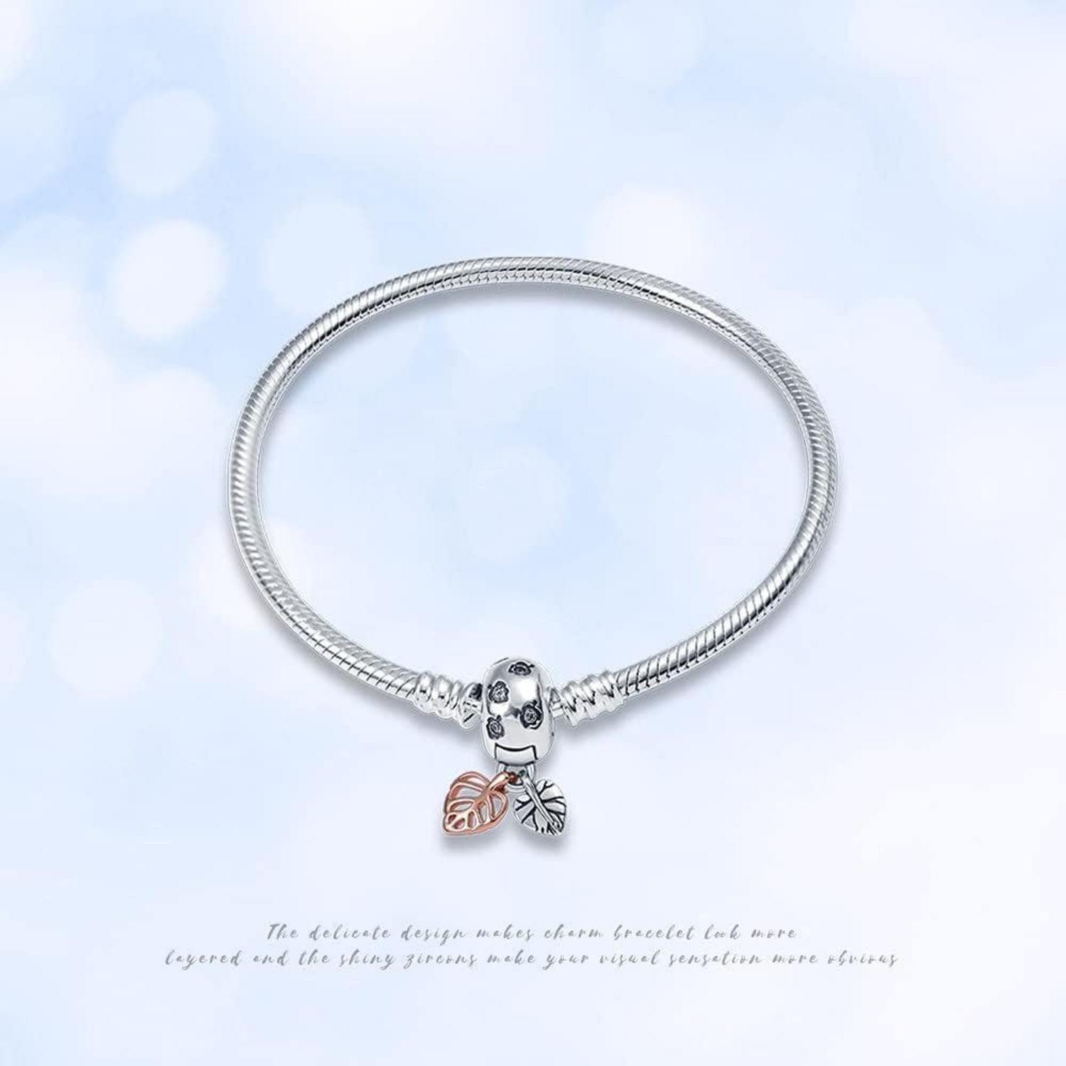 LuxusKollektion Gliederarmband Armband Damen Schlangen Kugelverschluss 925 Silber SL-257 7.1 in 18 cm