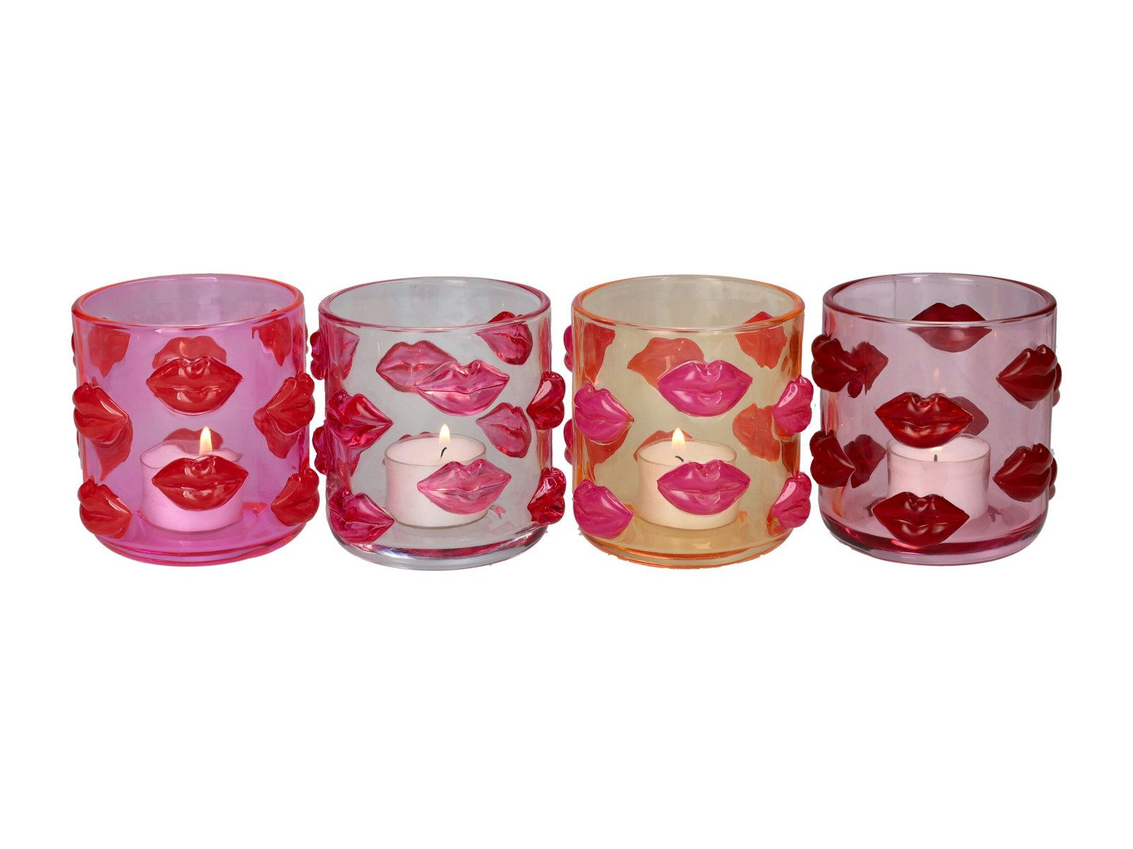 Giftcompany Windlicht L'amour Windlicht Lippen sortiert 9,2cm (1 Stück)