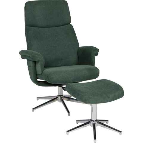 Duo Collection TV-Sessel Sudbury, mit Hocker und Relaxfunktion, 360 Grad drehbar