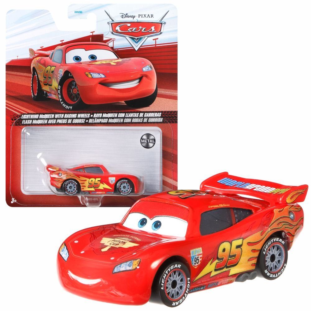 Disney Cars Spielzeug-Rennwagen Fahrzeuge Racing Style Disney Cars Die Cast 1:55 Auto Mattel L. McQueen Racing Wheels | Spielzeug-Rennwagen