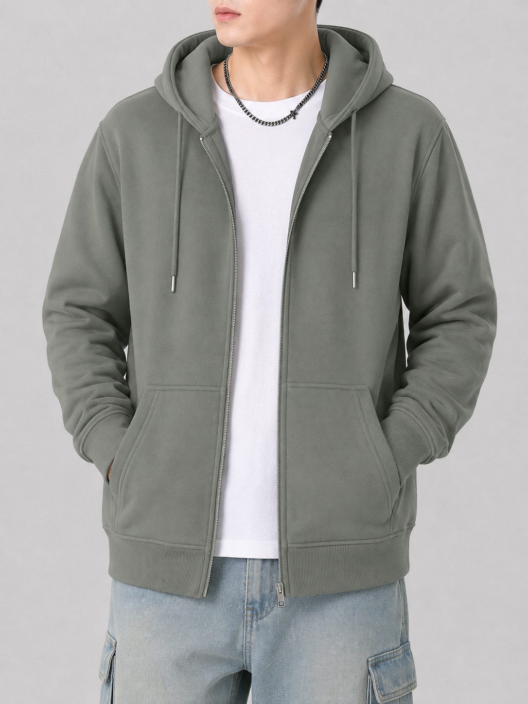 S&S Kapuzensweatjacke Herren Kapuzenjacke Zip-Hoodie (Packung, 1-tlg., Kapuzensweatjacke) Sweatshirt Kapuze mit Reißverschluss