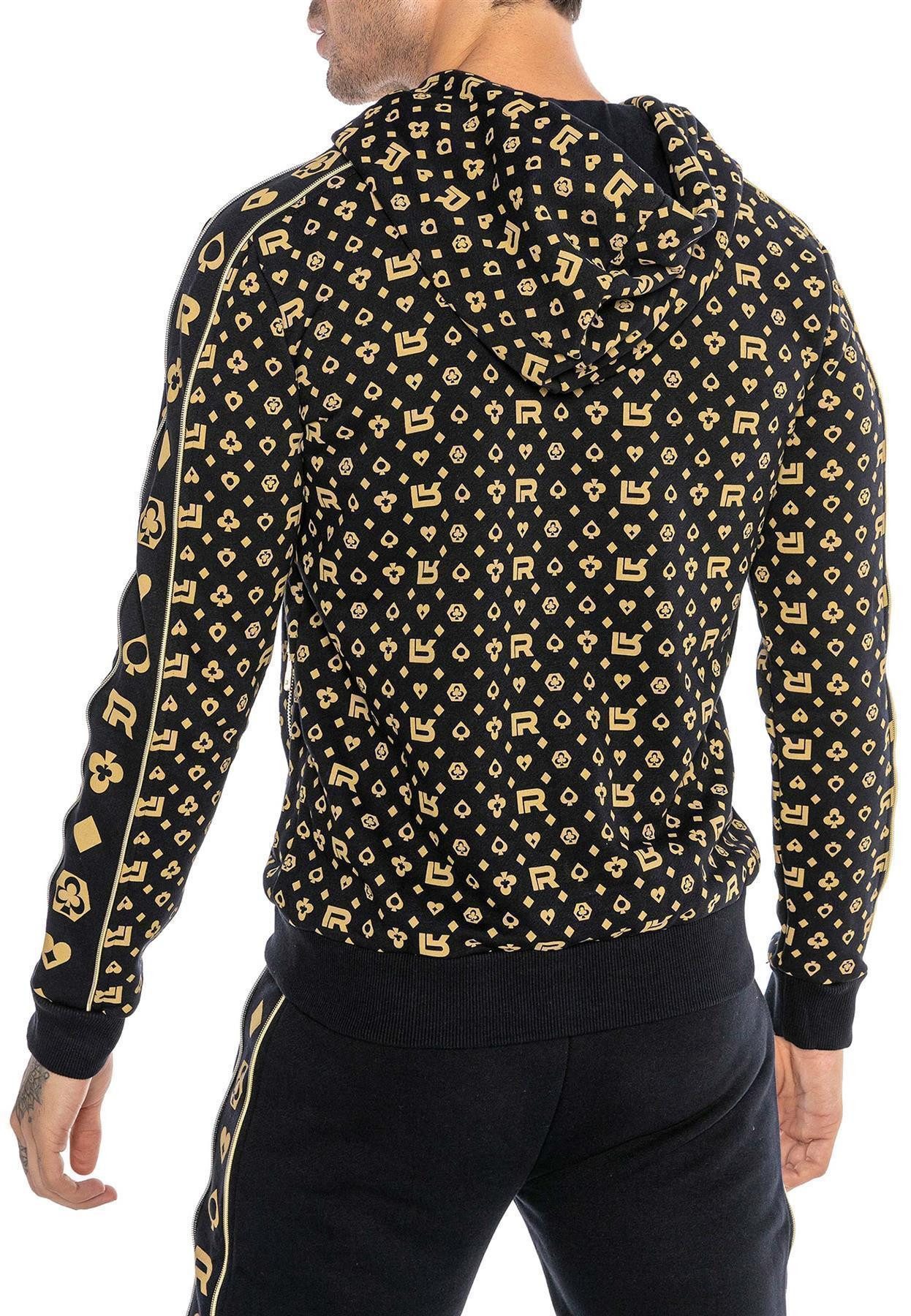 RedBridge Kapuzensweatjacke Sweat Kapuzenjacke Reißverschluss Allover Premium – Bild 5 von 5