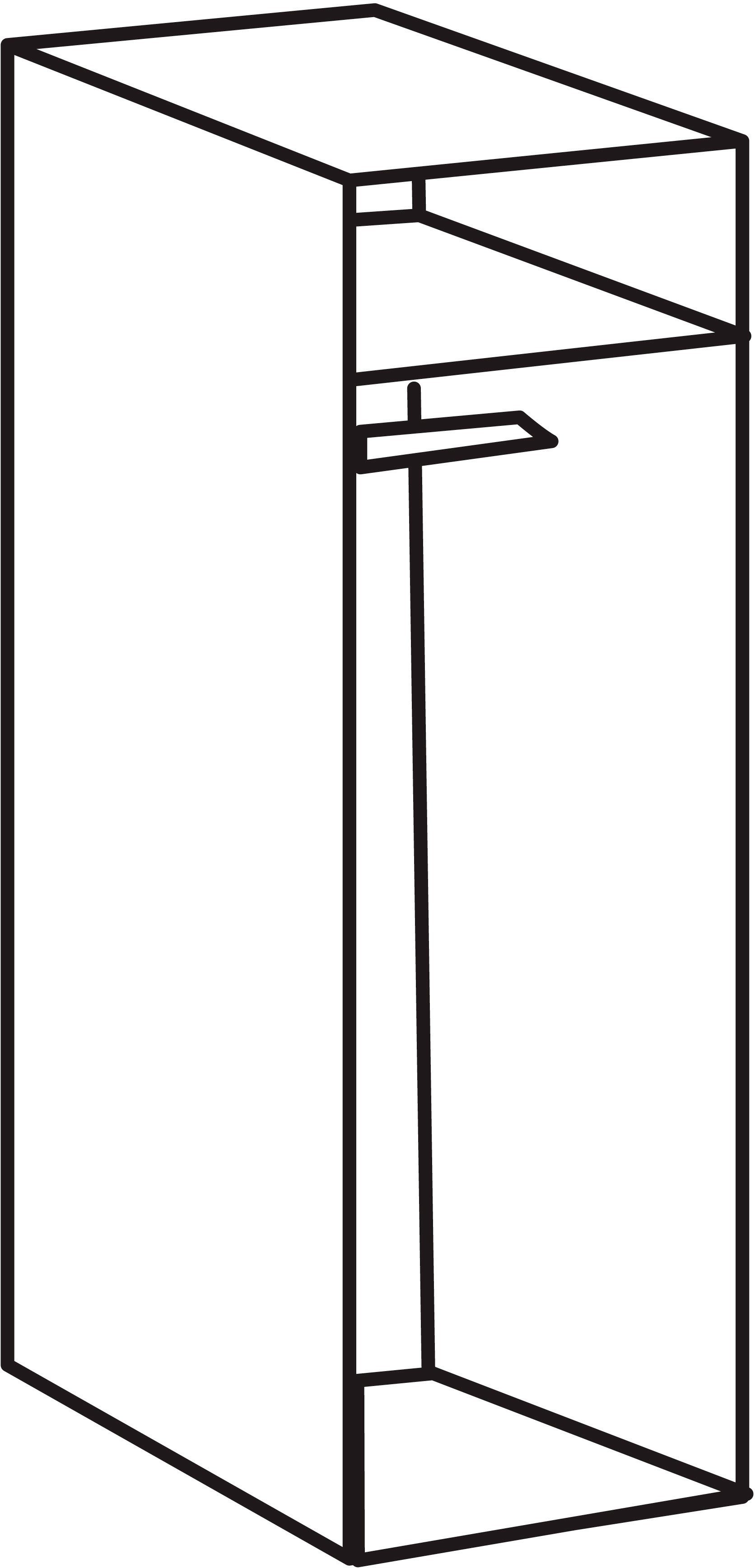 Wimex Schranksystem Münster (Spar-Set, 3tlg: Sägerau 50cm Eckschrank+ Sägerau Nachbildung 2 breit) Eiche | Nachbildung Eiche Schränke Mehrzweckschrank und 30cm