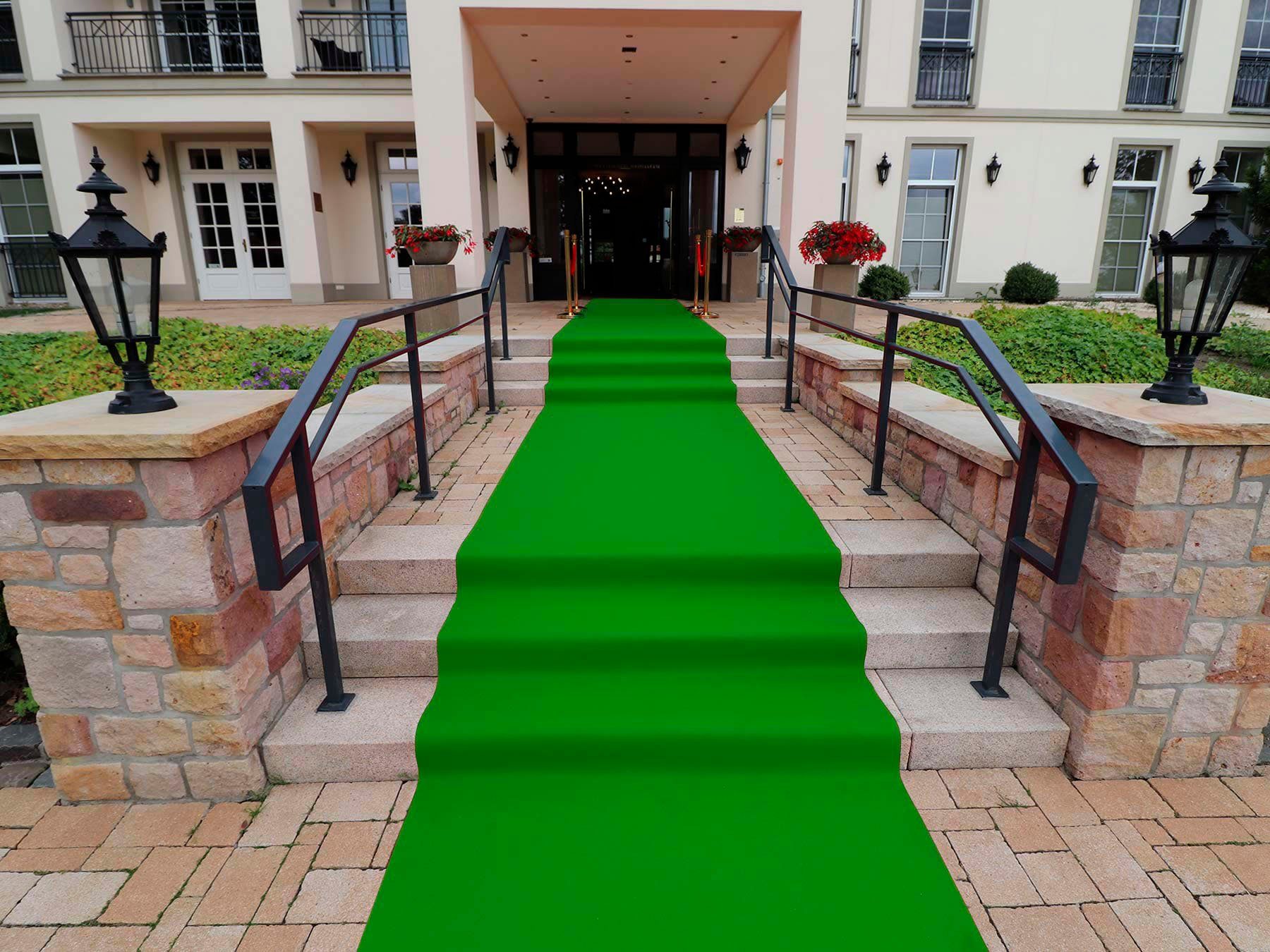 Primaflor-Ideen in Textil Läufer PODIUM, Made in Belgium, rechteckig, Höhe: 2,6 mm, Breite 200 cm, Nadelfilz, Uni-Farben, ideal für Veranstaltungen