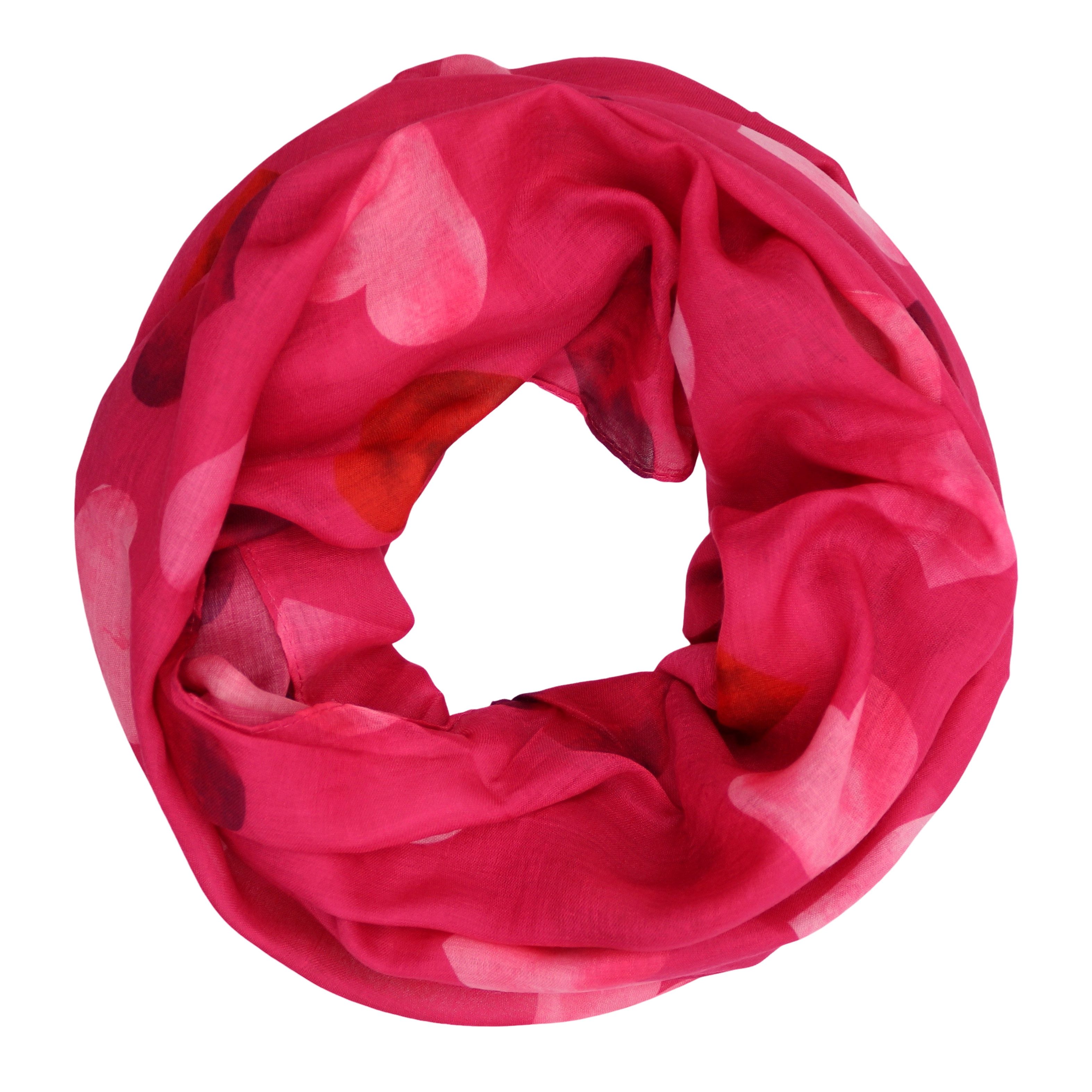 MIRROSI Loop Damen Schal Weich aus 100% Viskose Groß, (ca.60x80cm; zweimal um den Hals wickelbar), Damen Halstuch Stola ideal für Frühling,Sommer, Herbst oder Winter