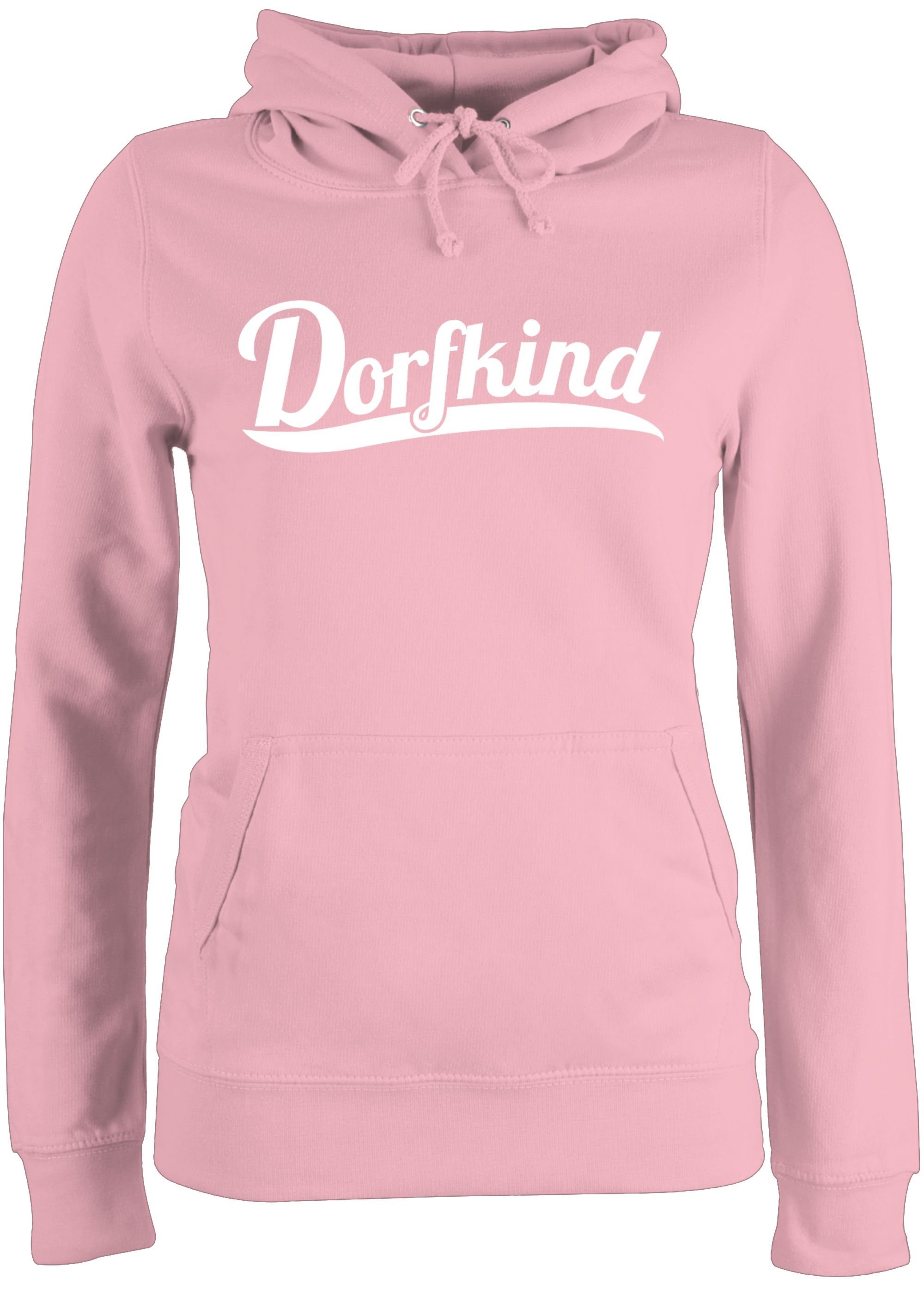Shirtracer Hoodie »Dorfkind Weiss Sprüche Statement mit Spruch
