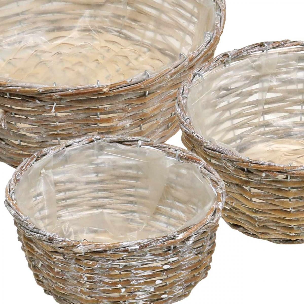 Florists Products Dekokorb Dekorativer Flechtkorb aus Weide für Blumen und Pflanzen