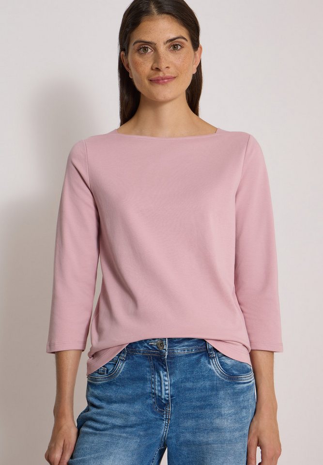 CECIL 3/4-Arm-Shirt mit U-Boot-Ausschnitt
