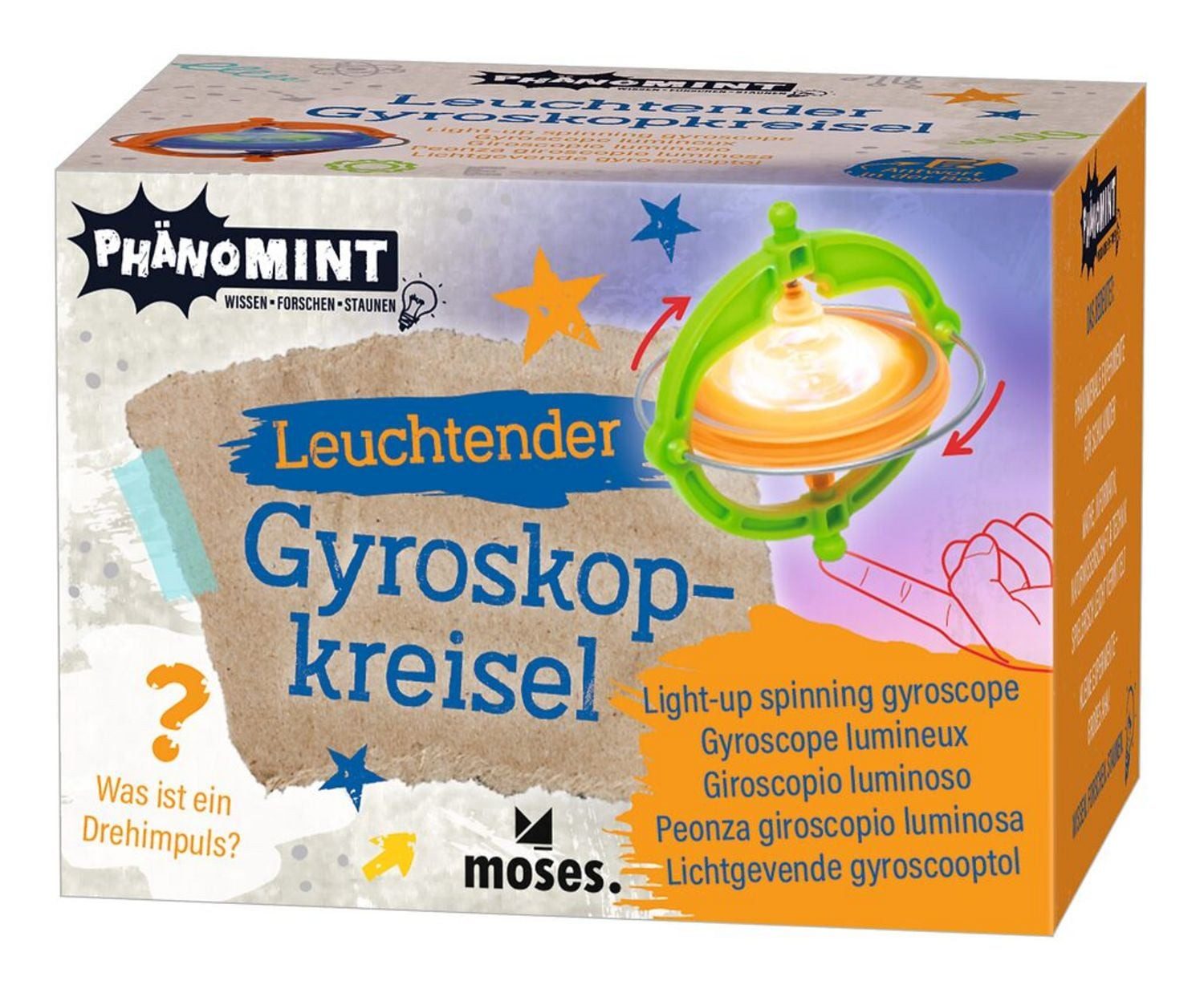 moses Buntstift PhänoMINT Leuchtender Gyroskopkreisel