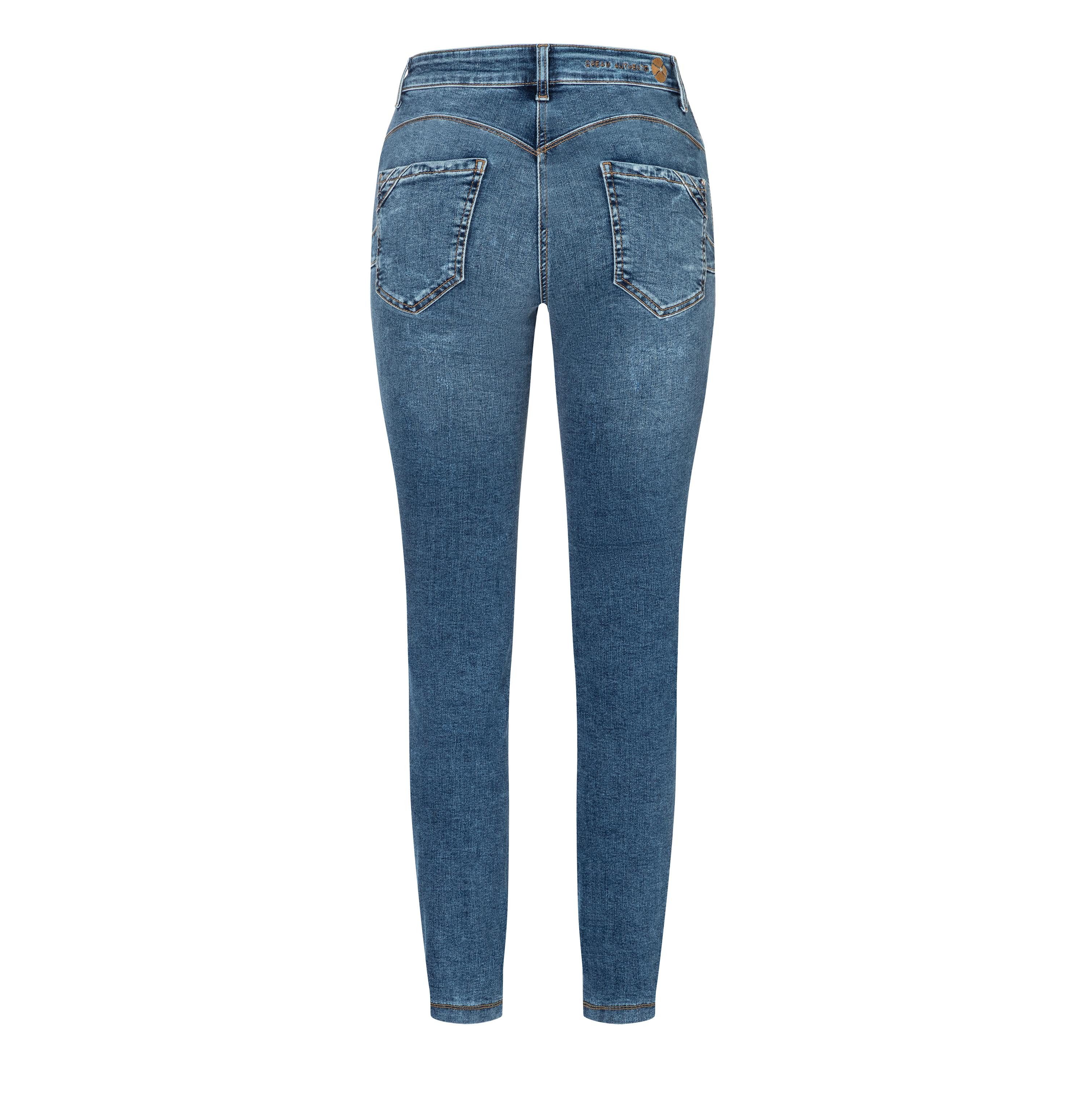 MAC Stretch-Jeans MAC DREAM SKINNY SHAPE vintage destroyed blue 5483-90-0358 D542