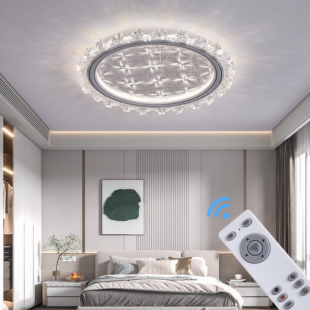 Eurotondisplay LED Deckenleuchte LED Deckenleuchte Fernbedienung/Handy-App günstig online kaufen