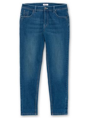 Sheego Stretch-Jeans Große Größen »Die Schmale« mit zweifarbigen Kontrastnähten
