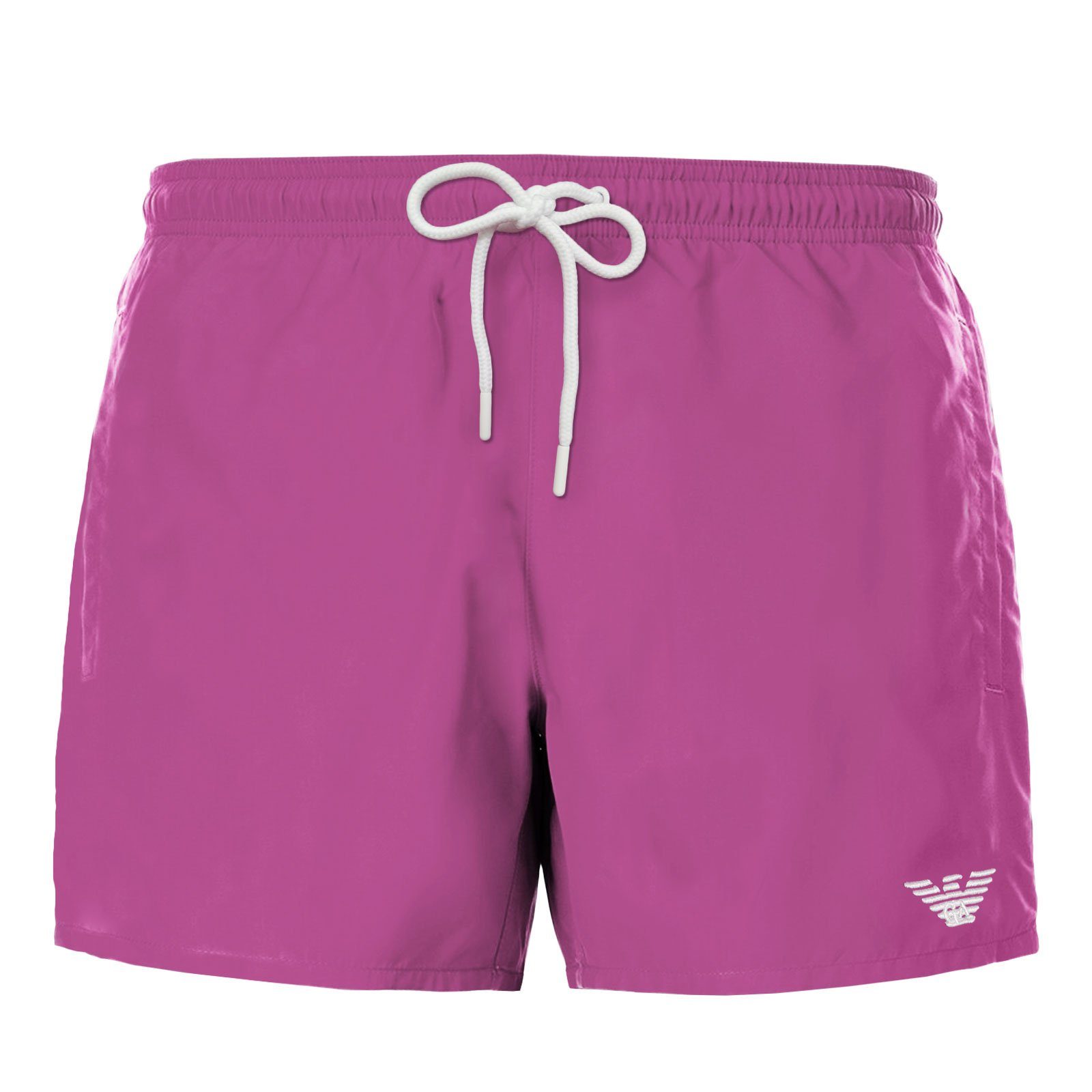Emporio Armani Boxer-Badehose Mid Boxer Beachwear mit kleinen Markenlogo am linken Bein 05873 azalea