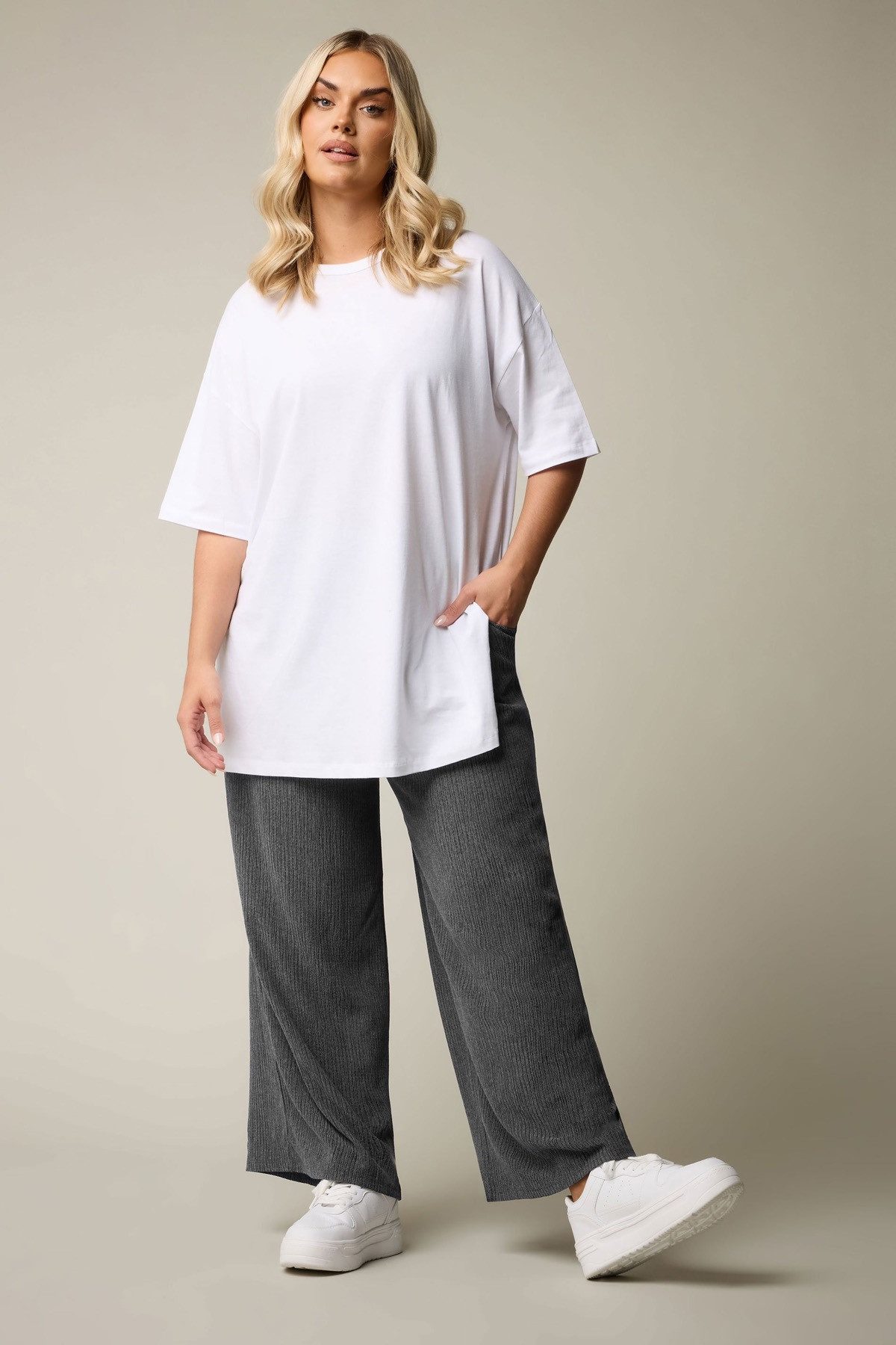 Stil Diva Bequeme Jeans Plus-Size-Hose mit elastischem Bund, weitem Bein un günstig online kaufen