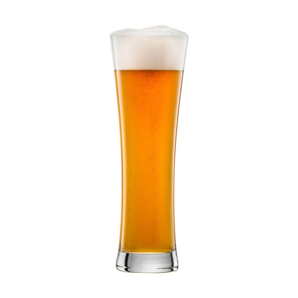 SCHOTT ZWIESEL Bierglas Weizenbierglas groß 4er-Set Beer Basic mit Moussierpunkt klar, 4-tlg., Tritan-Kristallglas, Weizenbierglas groß, 4-tlg., Ø8,6cm, Tritan- – Bild 2 von 4
