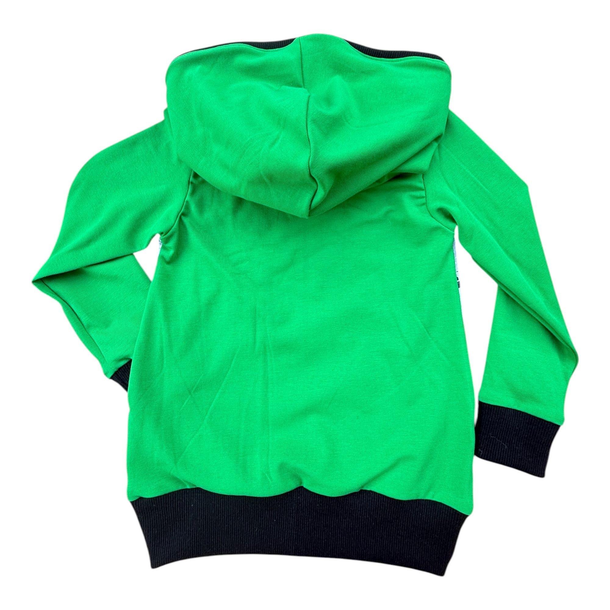Land-Juwelen Hoodie mit Traktor grasgrün