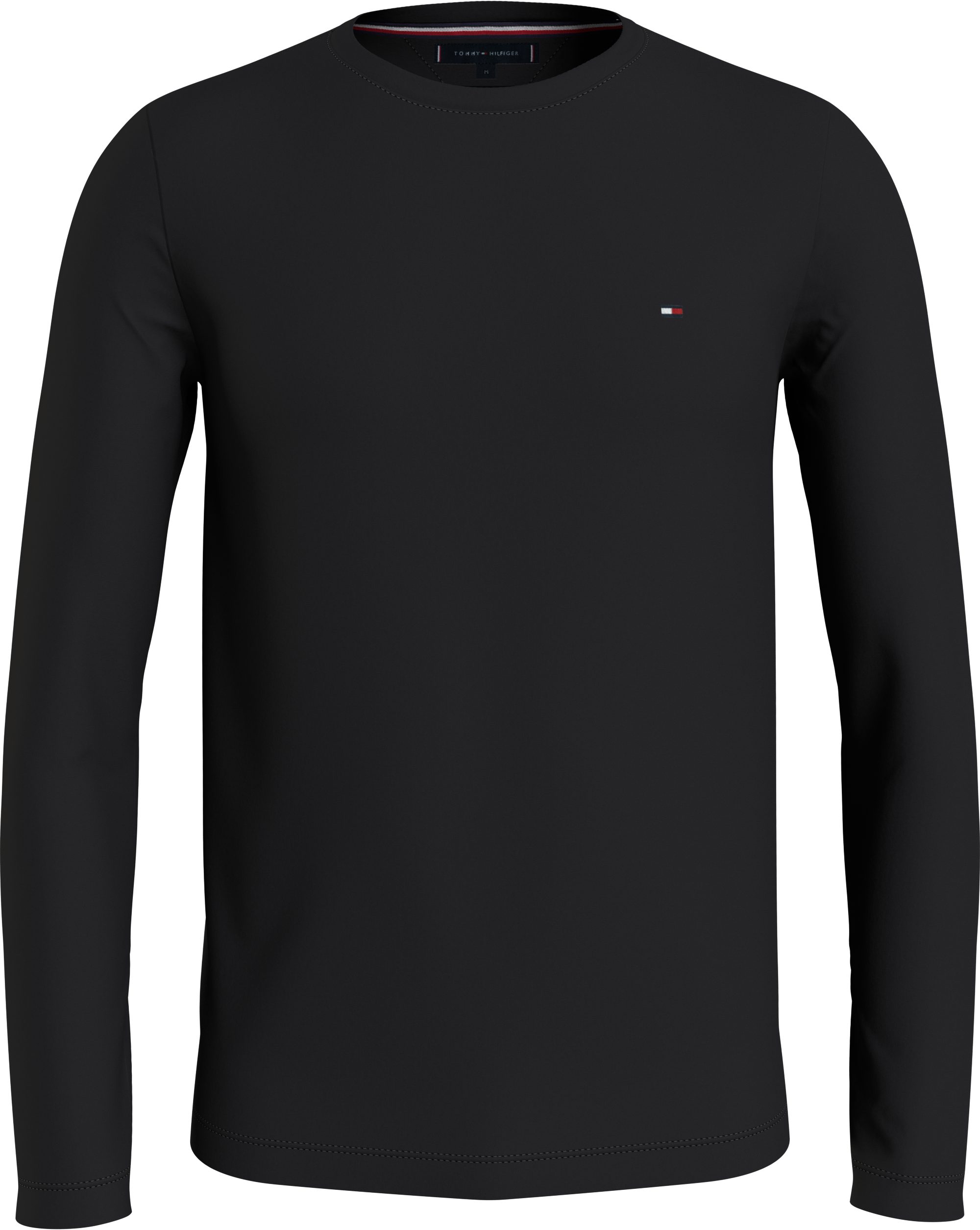 Tommy Hilfiger Langarmshirt STRETCH SLIM FIT LONG SLEEVE aus Baumwollstretch – Bild 4 von 5