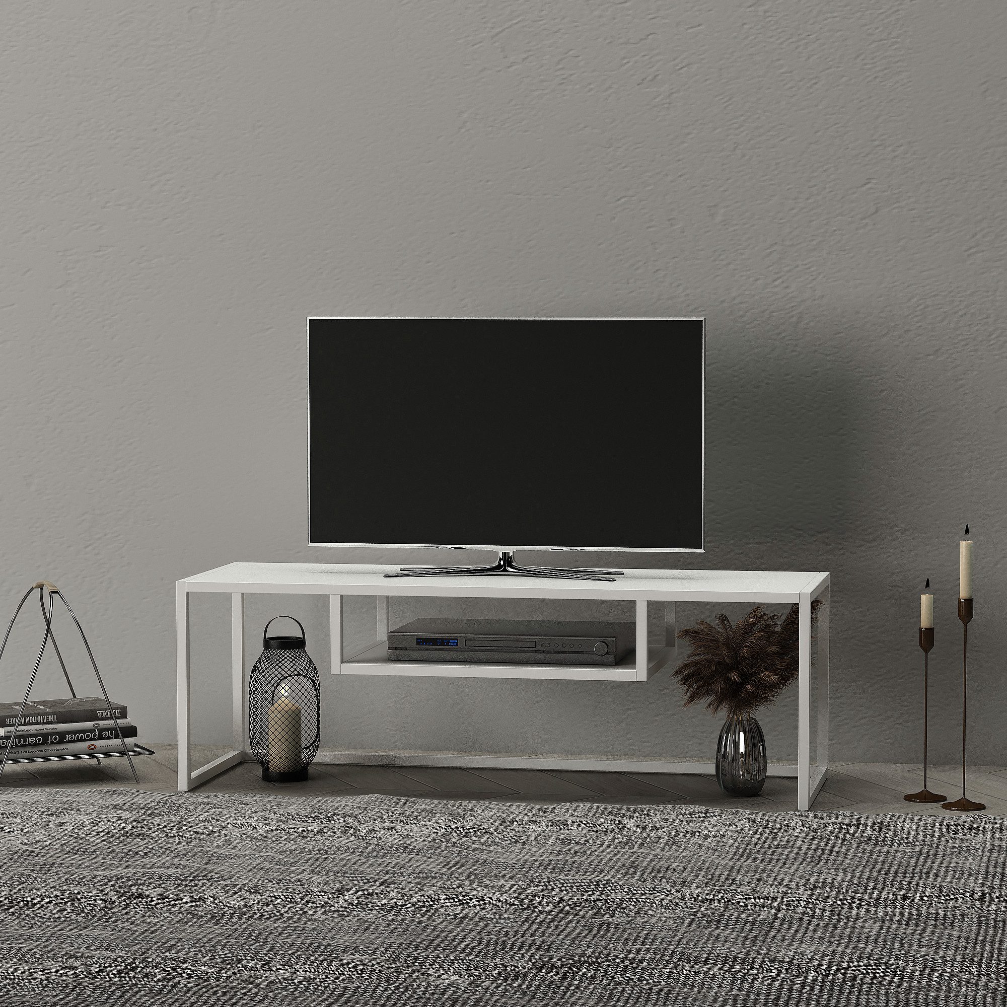 en.casa TV-Regal, »Isokyrö« Metall 120 x günstig online kaufen