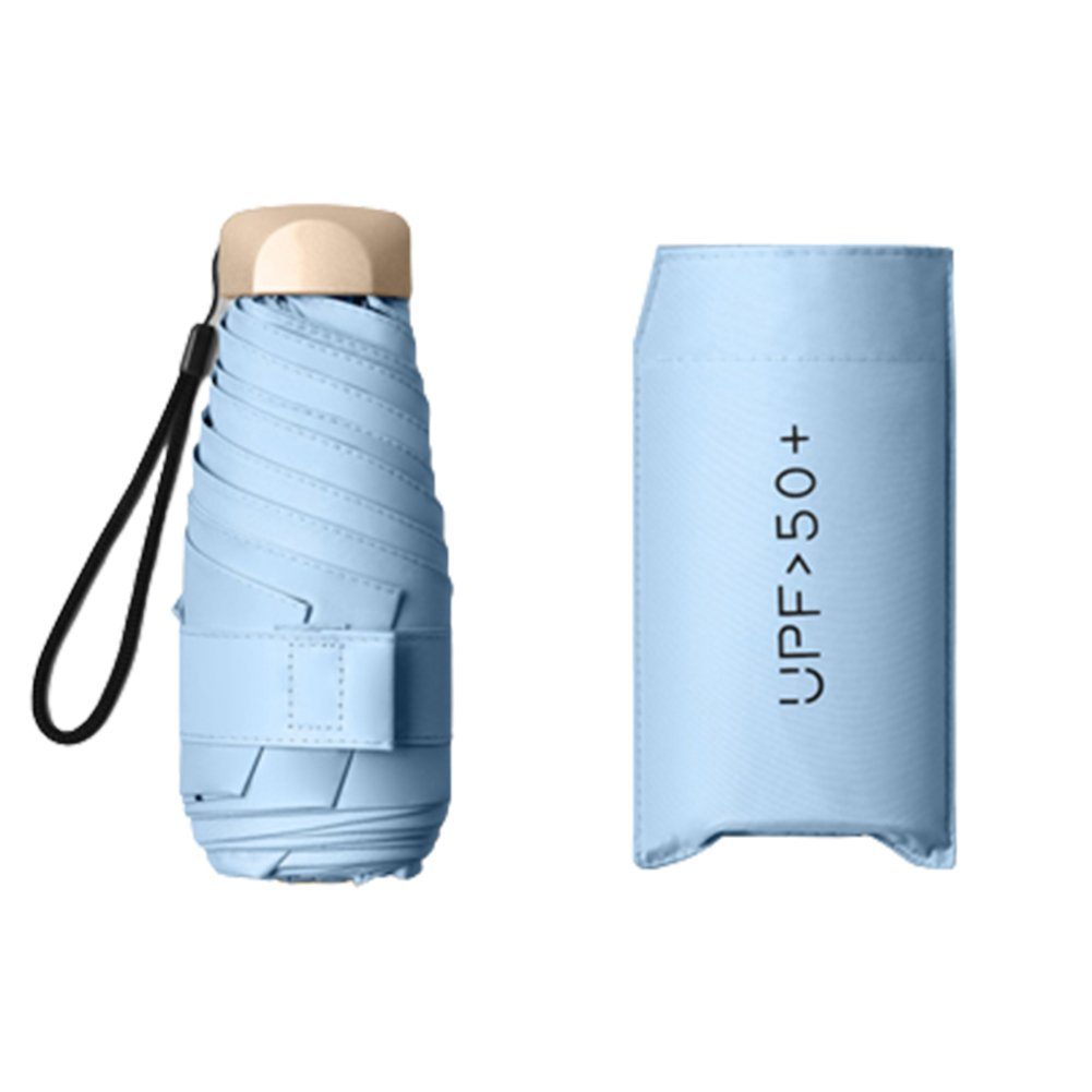 Blusmart Taschenregenschirm Mini-Sonnenschirme Mit Fünf Falten, Tragbare Taschenschirme Für 2