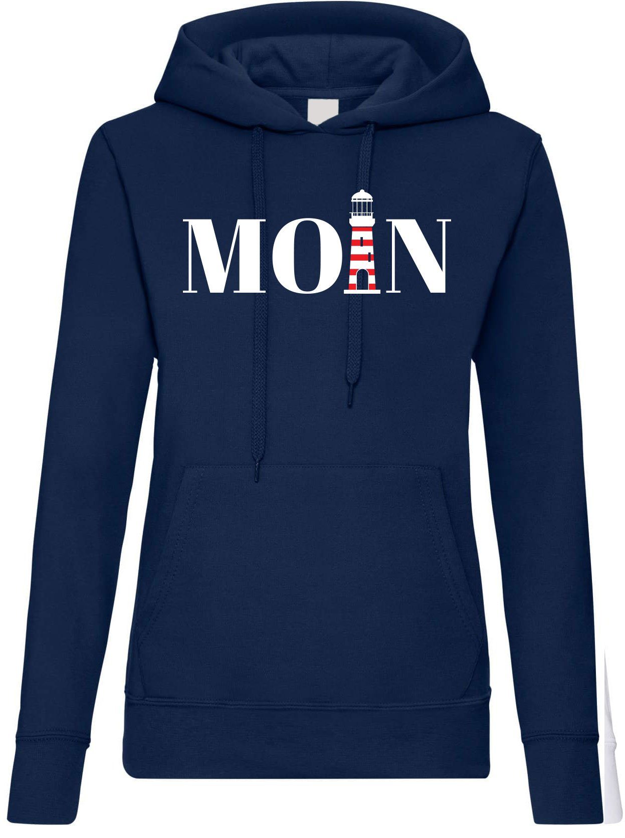 Youth Designz Kapuzenpullover Moin Leuchtturm Damen Hoodie Pullover mit Trendigem Frontdruck