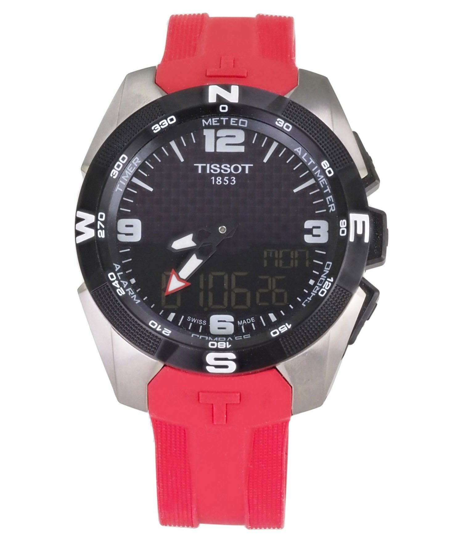 Tissot Solaruhr schweizer Herren Uhr 45 mm Ø T-Touch T0914204705703, Saphirglas