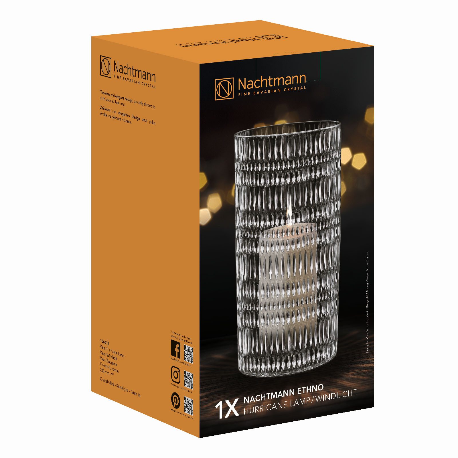 Nachtmann Dekovase 106018 Ethno, Kristallglas günstig online kaufen