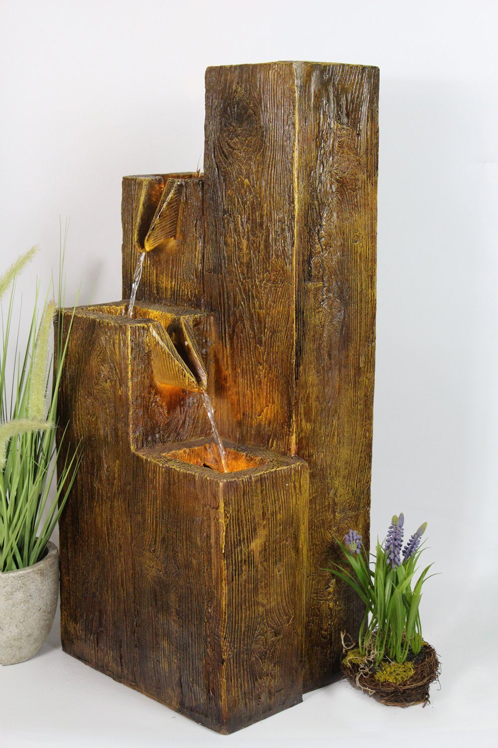 Arnusa Gartenbrunnen Springbrunnen BK823 mit Beleuchtung, günstig online kaufen