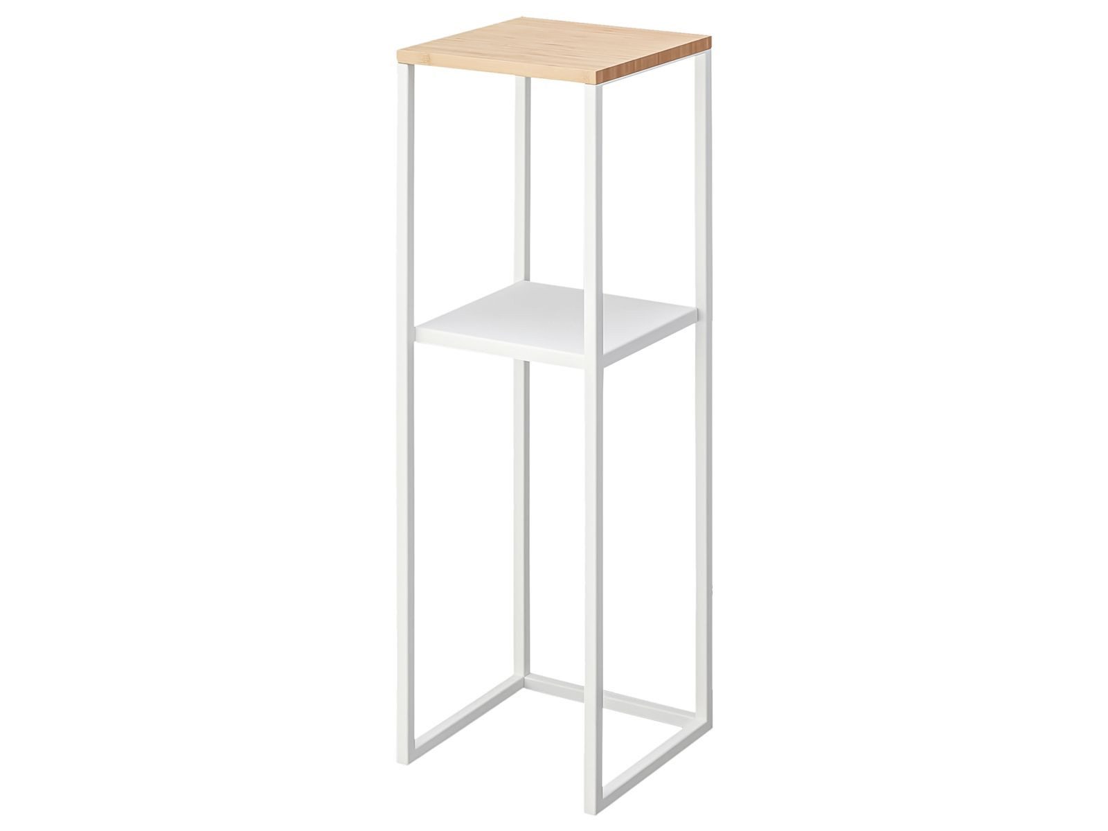 Yamazaki Regal Tower Pflanzenständer Regal Beistelltisch 2 Ebenen für Pflanzen, platzsparend, kleines Standregal, Beistelltisch, Pflanzentisch 80cm 2 Ebenen