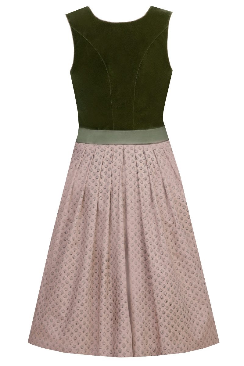 MarJo Dirndl Samt Dirndl 2tlg. - PIA - moos/altrosé/zypresse günstig online kaufen