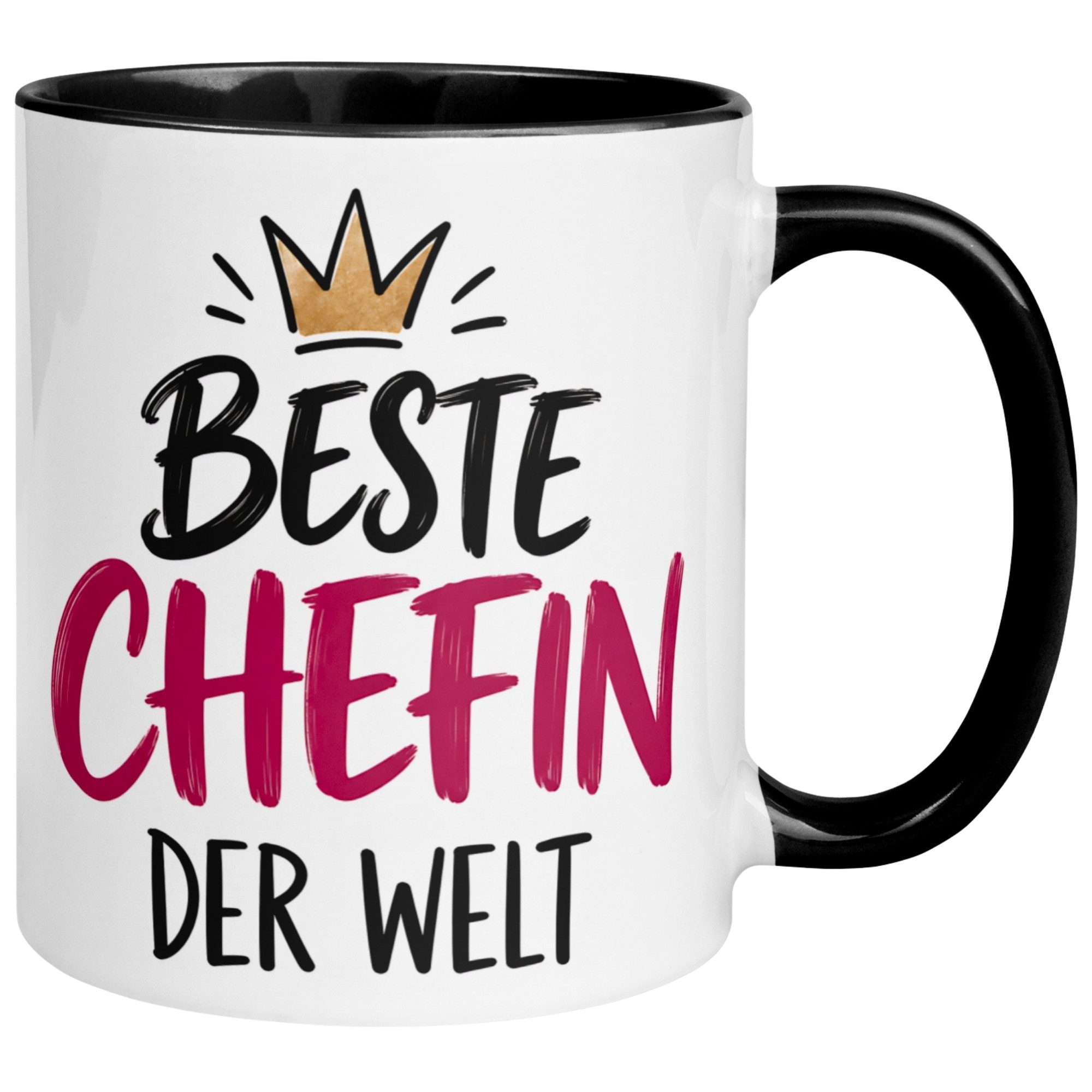 Momentals Tasse Chefin – „Beste Chefin der Welt“ – Teamleiterin Geschenk Becher, Gratis Versand · Links-&Rechtshänder · Spülmaschinenfest