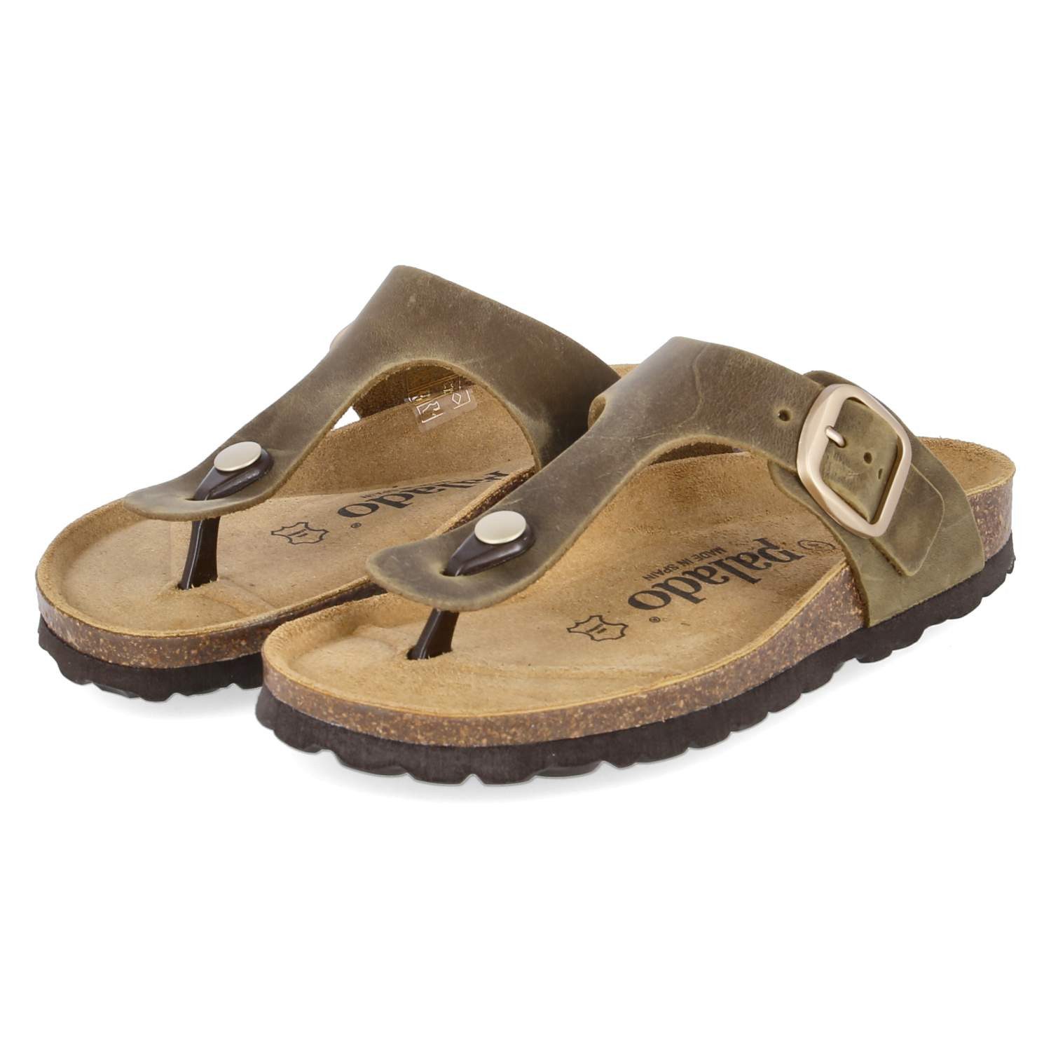 Palado Palado PALA-251-780494-02 Damen Rauleder green Pantolette
