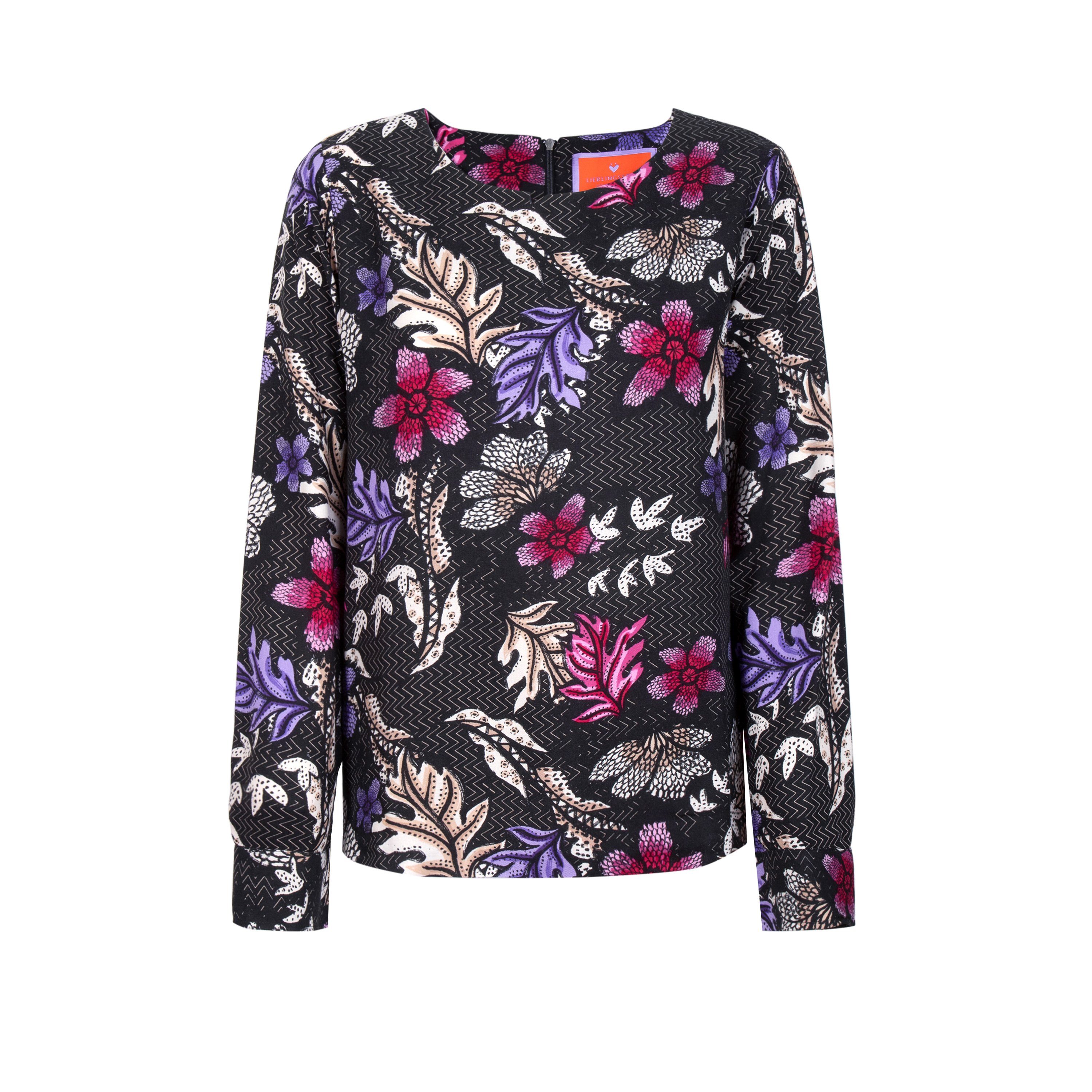 Lieblingsstück Schlupfbluse OnellaL mit allover Blumenprint günstig online kaufen