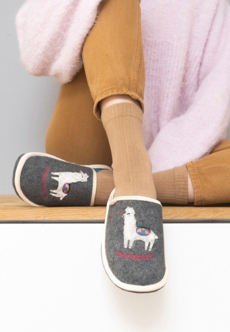 ADELHEID Weltenbummlerin Filzpantoffel Pantoffel