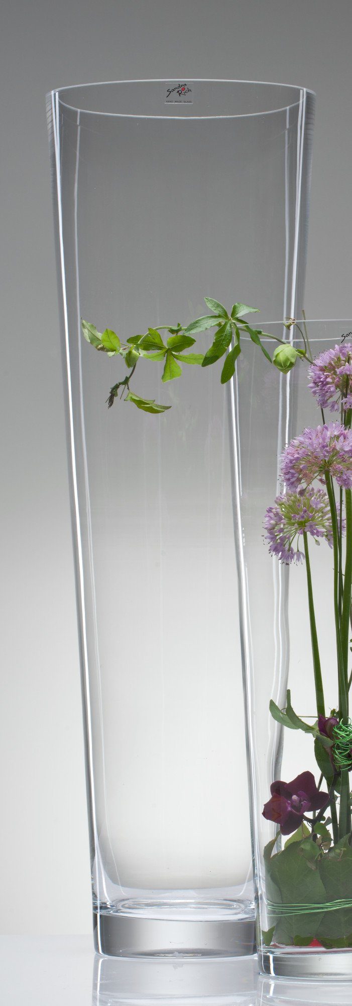 Sandra Rich Dekovase Glasvase XXL konisch cold cut von Sandra Rich günstig online kaufen