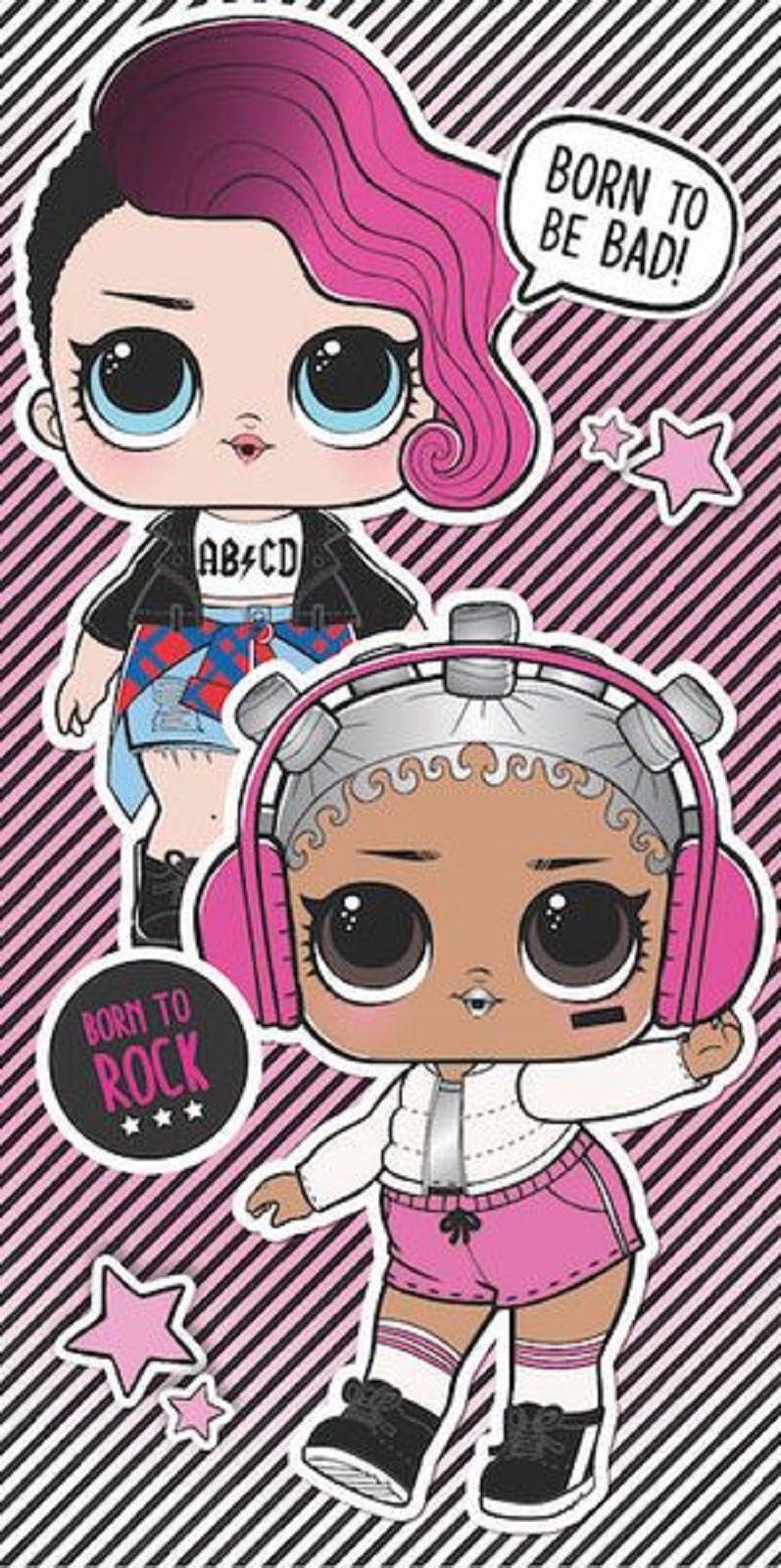 KK Handtücher L.O.L. Surprise Duschtuch Strandtuch Badetuch 70 x 140 cm